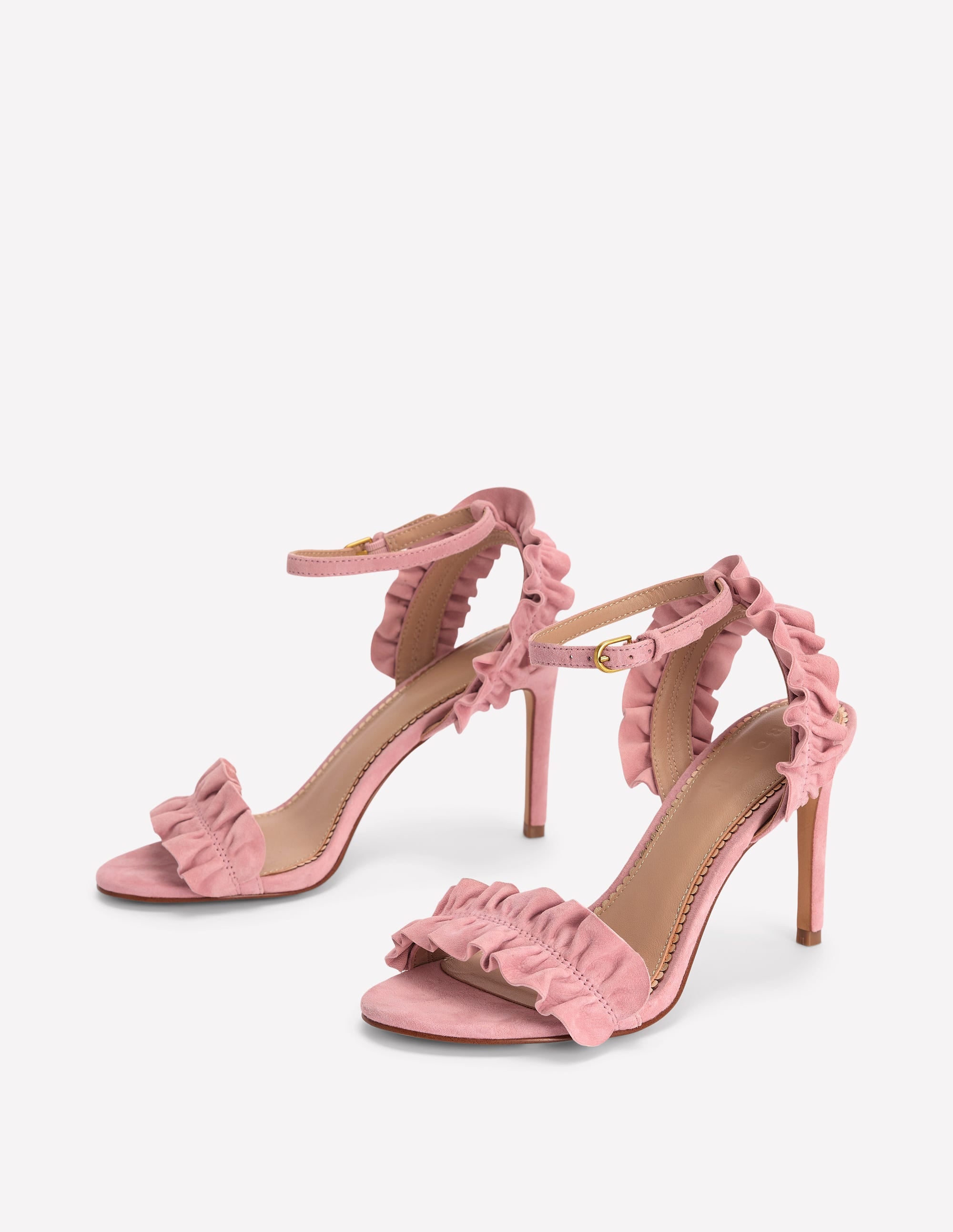 Absatzsandalen mit Rüschendesign-Mandelblütenrosa - Image 4