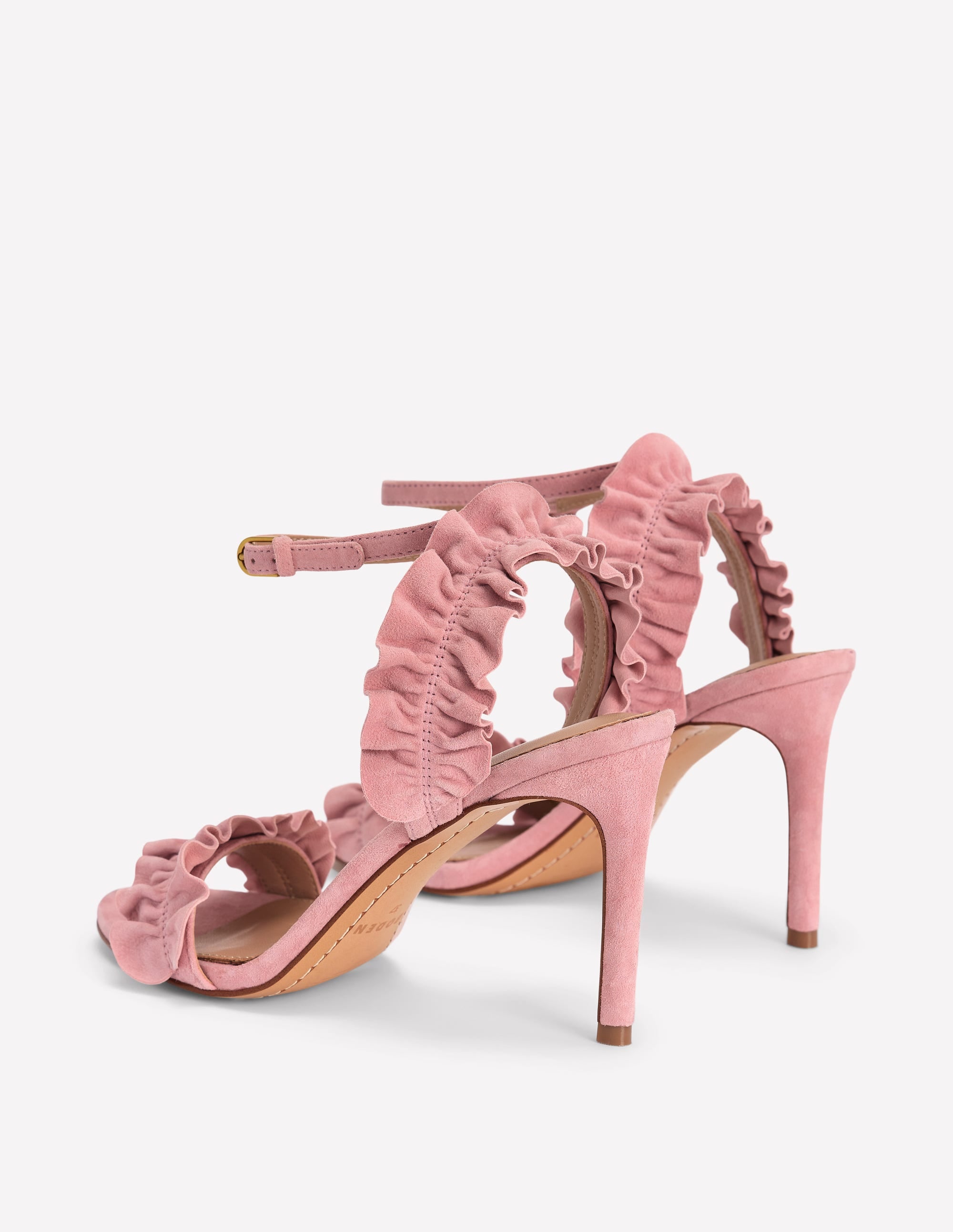 Absatzsandalen mit Rüschendesign-Mandelblütenrosa - Image 6