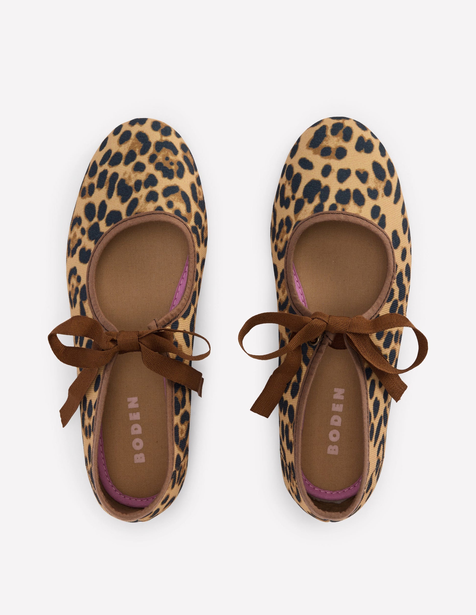 Flexible Mary Janes zum Schnüren-Mohair, Leopardenmuster-6