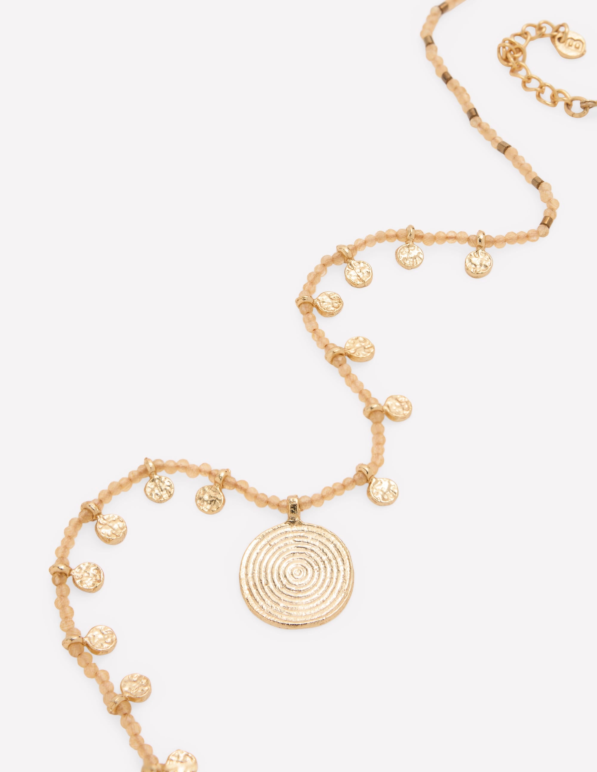 Kurze Perlenkette-Gold - Image 4
