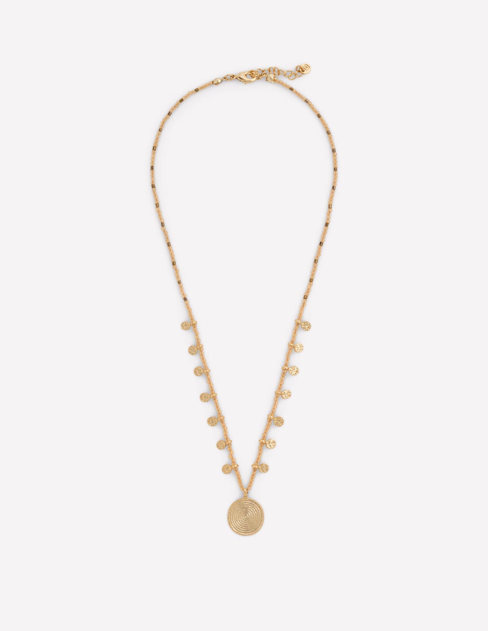Kurze Perlenkette-Gold - Image 1