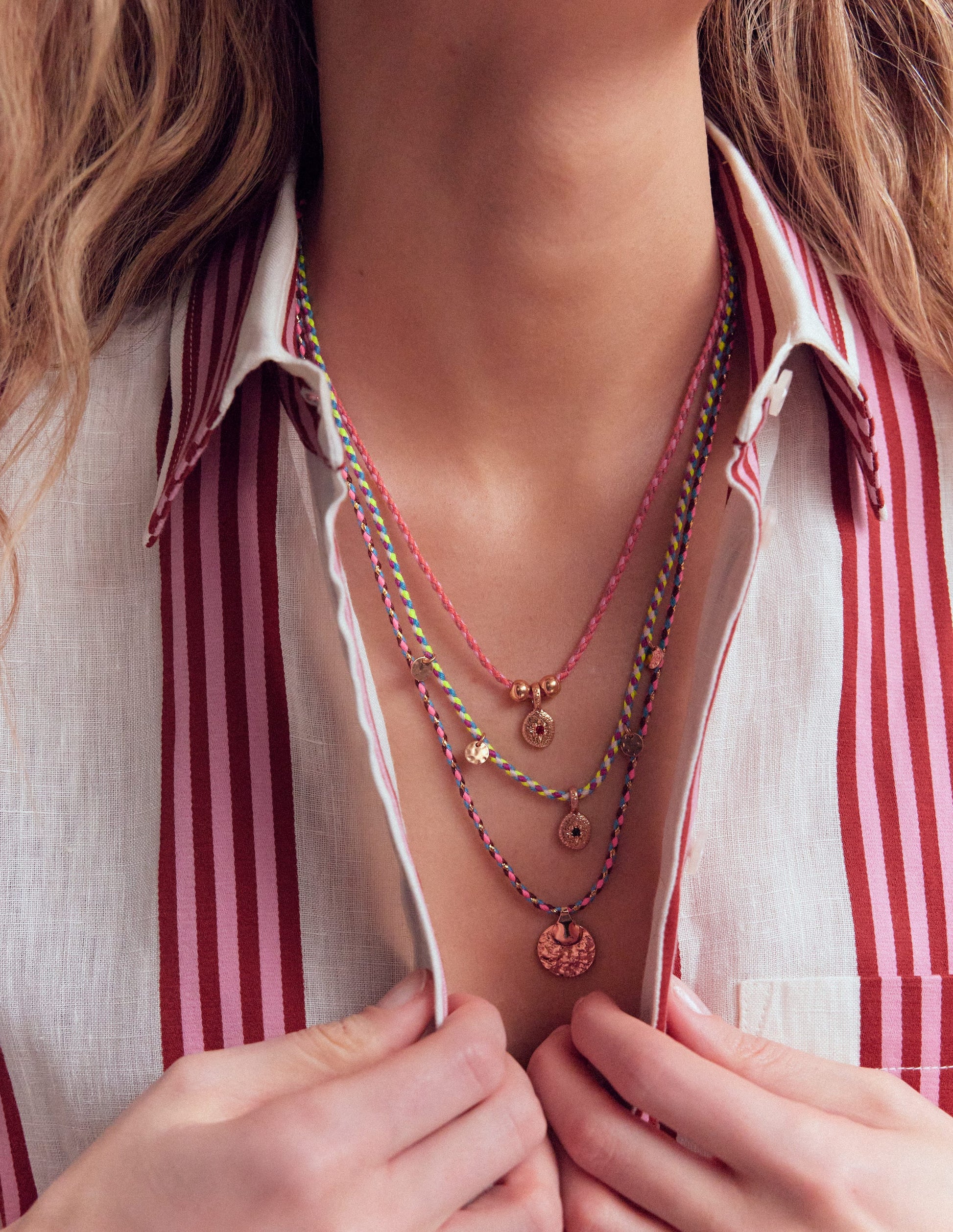 Collier à trois rangées-Multi-3