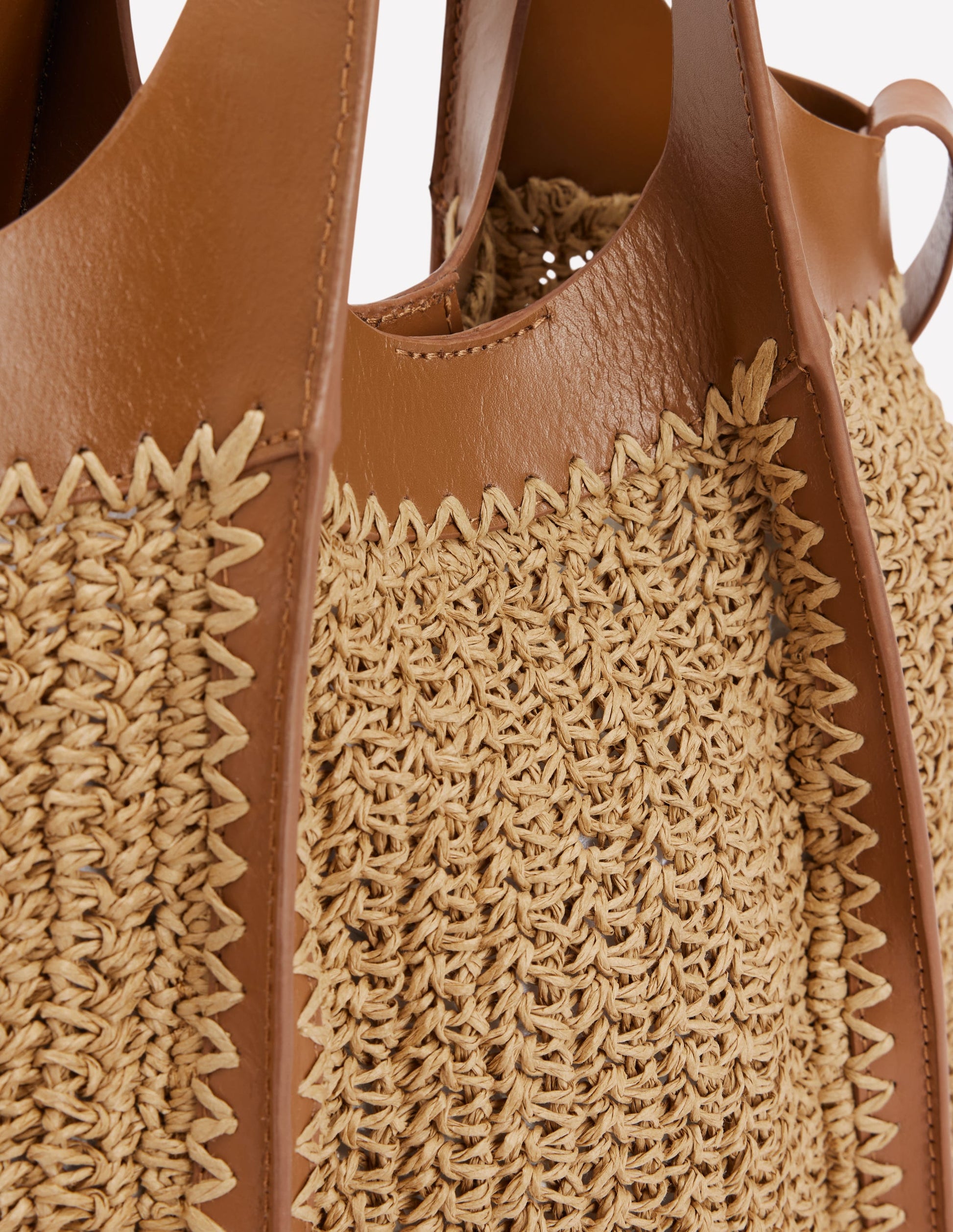 Mini-Tragetasche aus Stroh-Naturbelassen-4