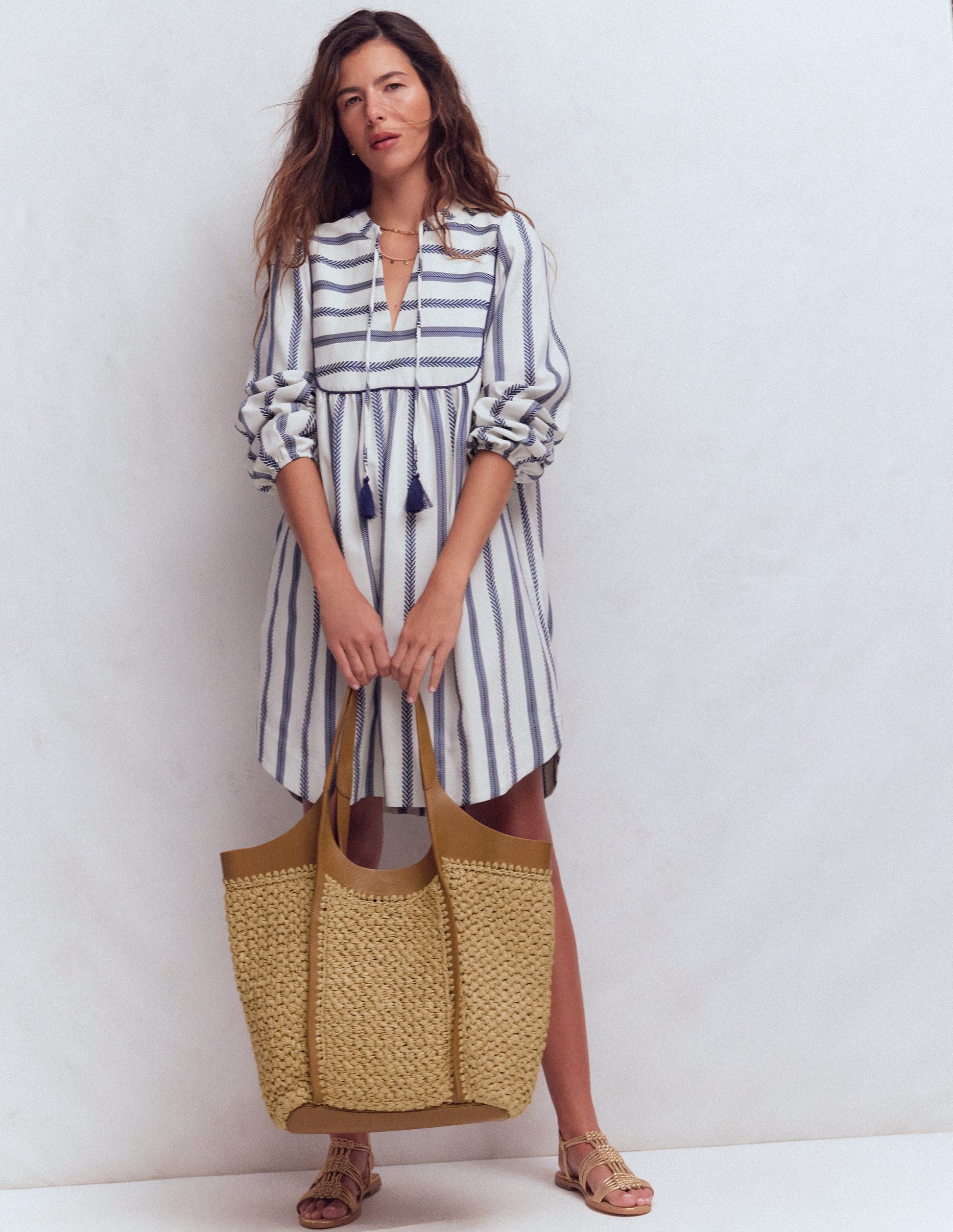 Cabas en paille-Raphia naturel-2