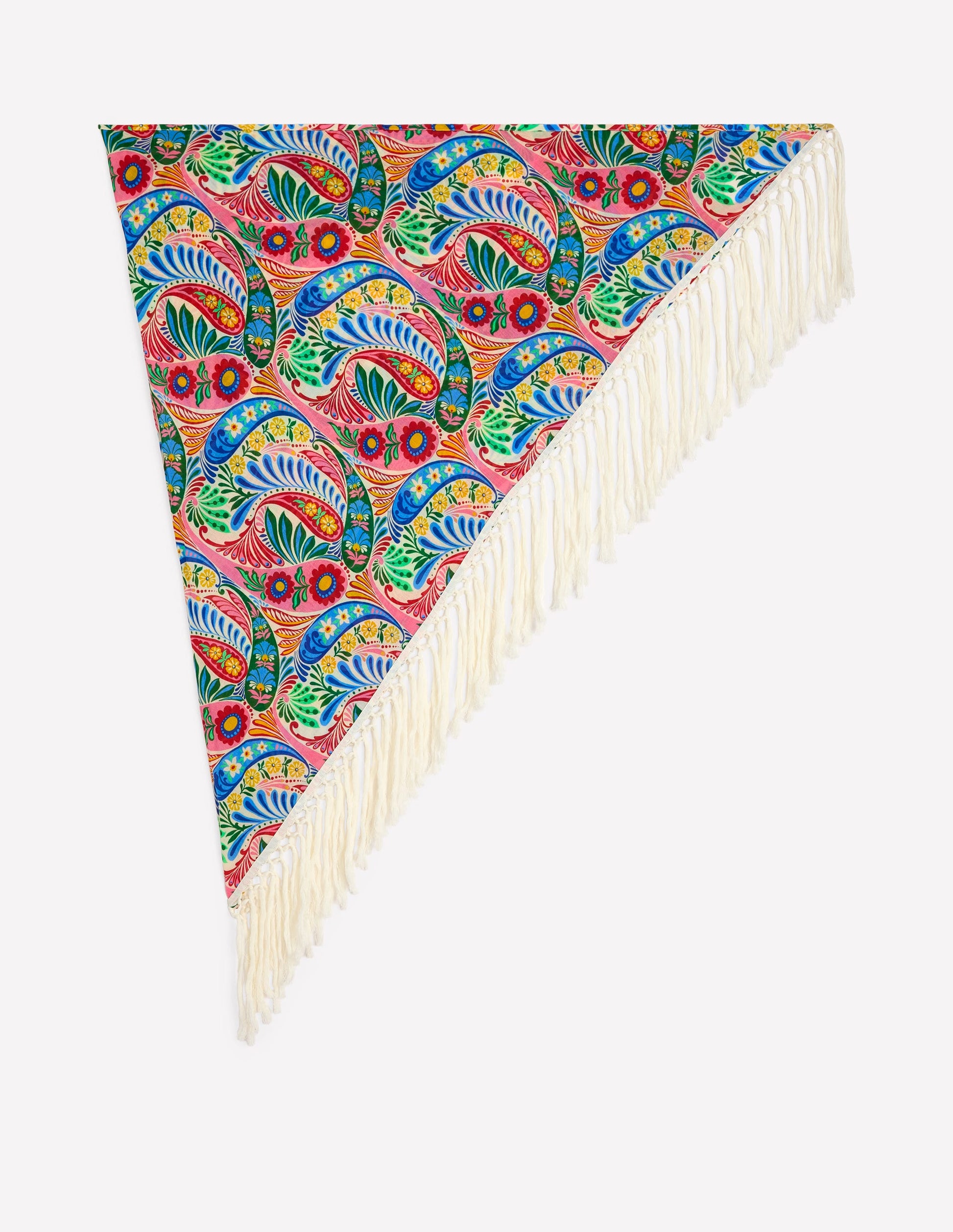 Sarong mit Quasten-Bunt, Verwunschenes Paisleymuster-6