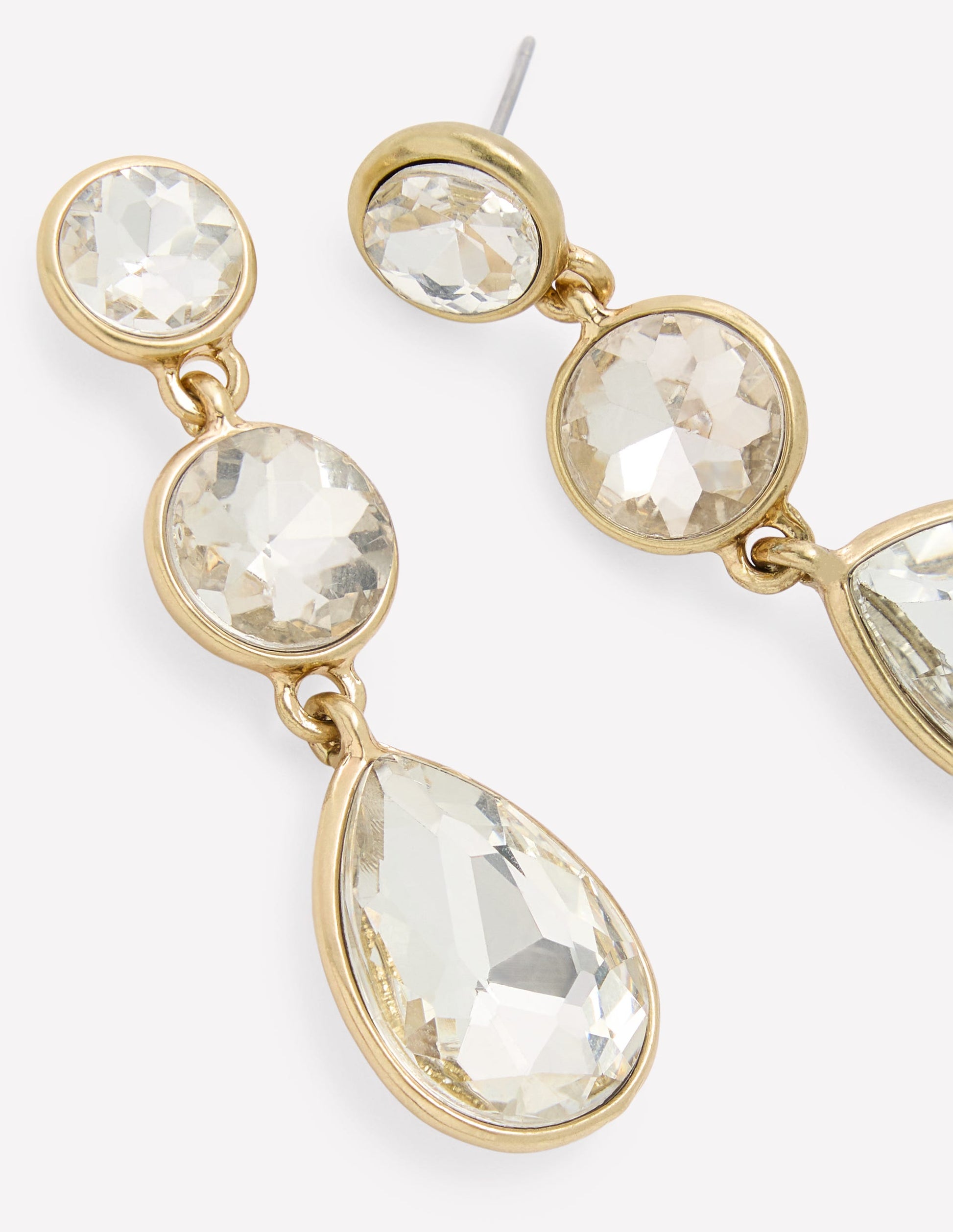 Kleine Hängeohrringe mit Schmucksteinen-Transparent-3