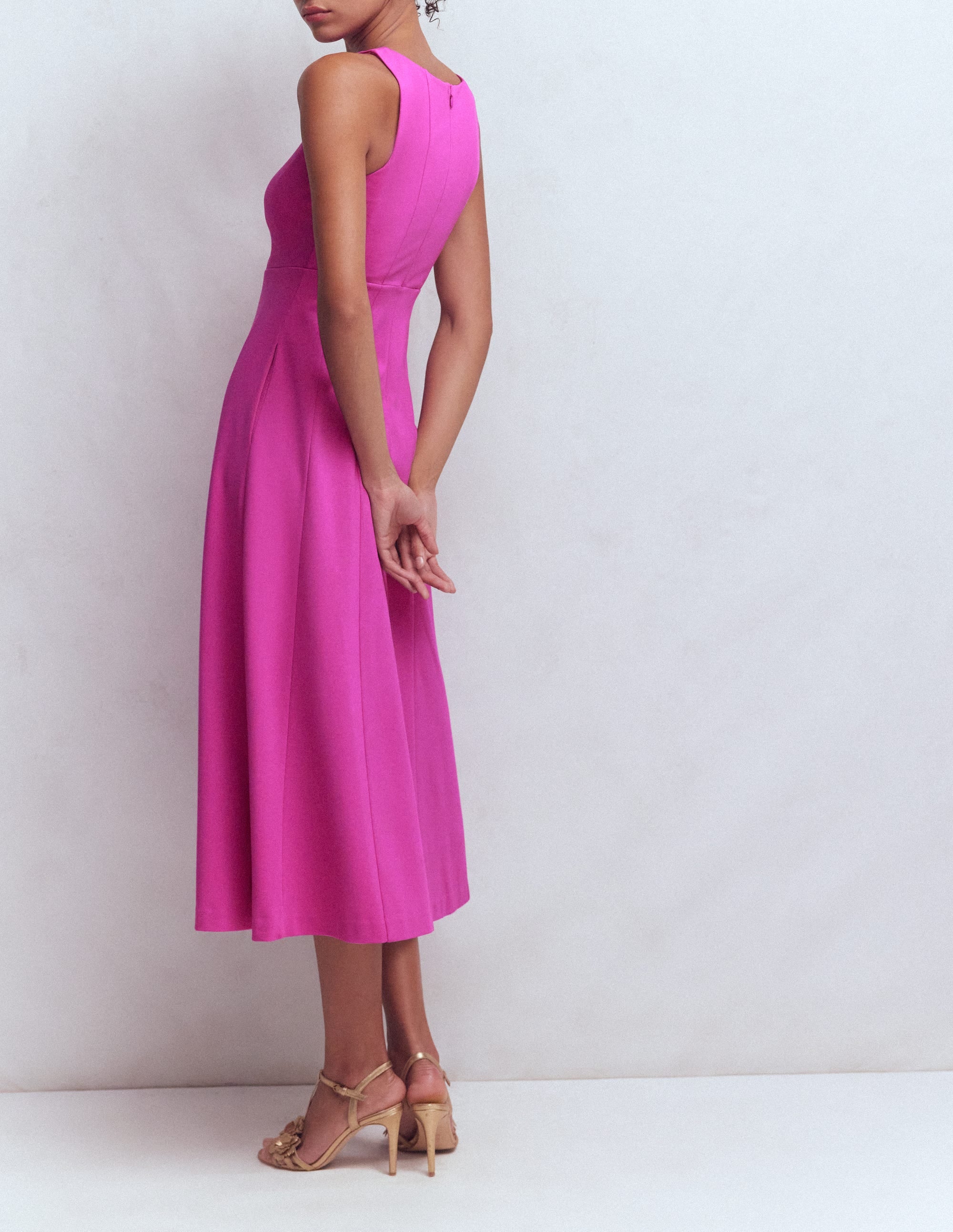 Ärmelloses Ponte-Midikleid-Passionsblume - Image 3