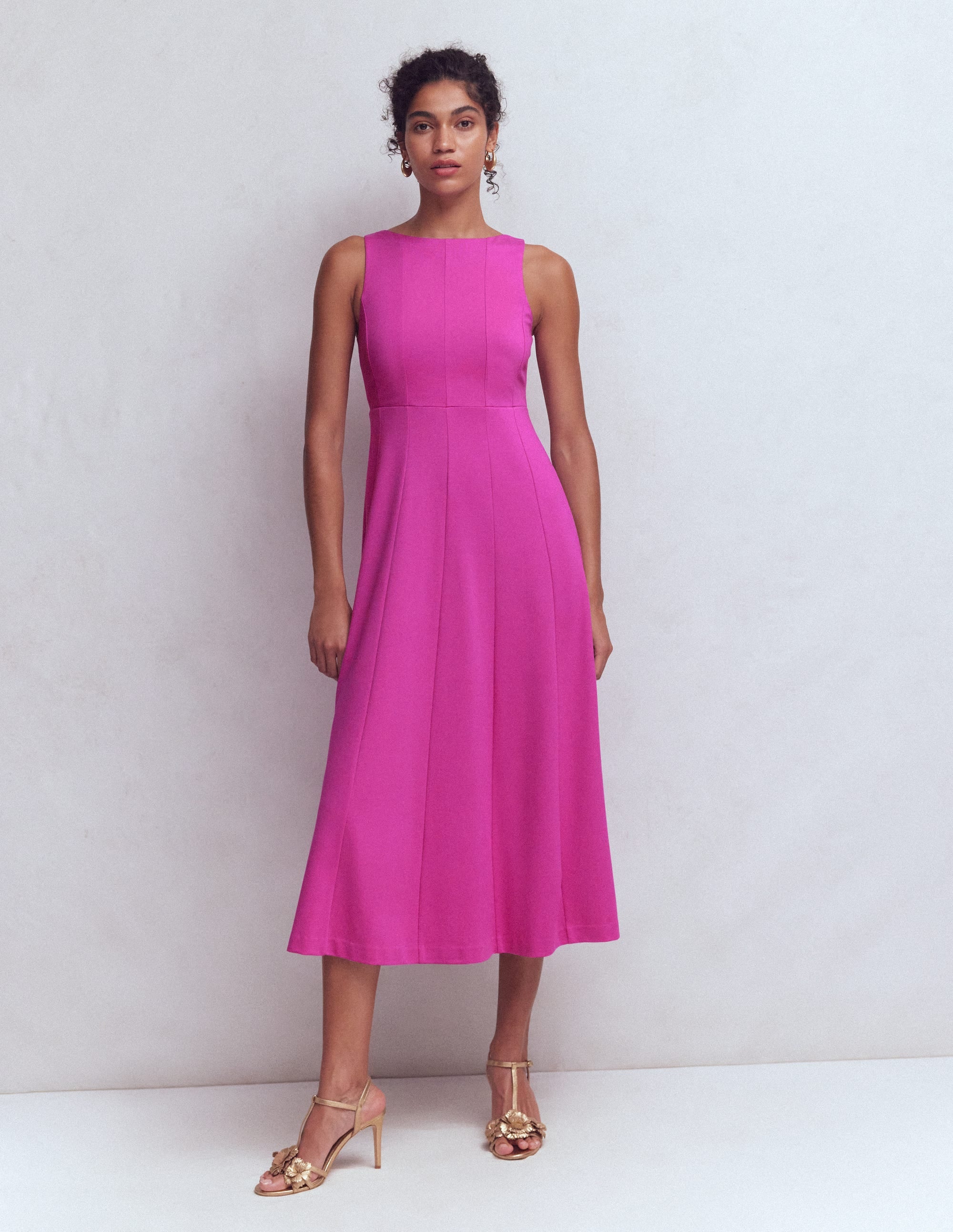 Ärmelloses Ponte-Midikleid-Passionsblume - Image 4