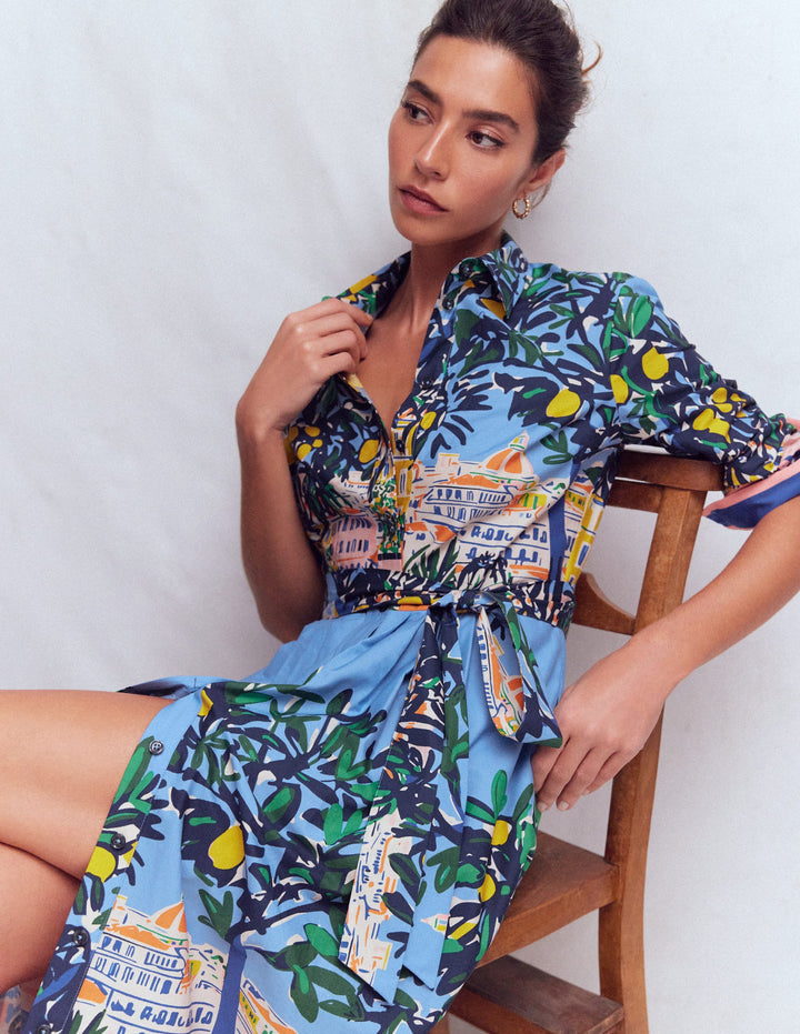 Alexa langärmliges Midikleid-Bunt, Szene