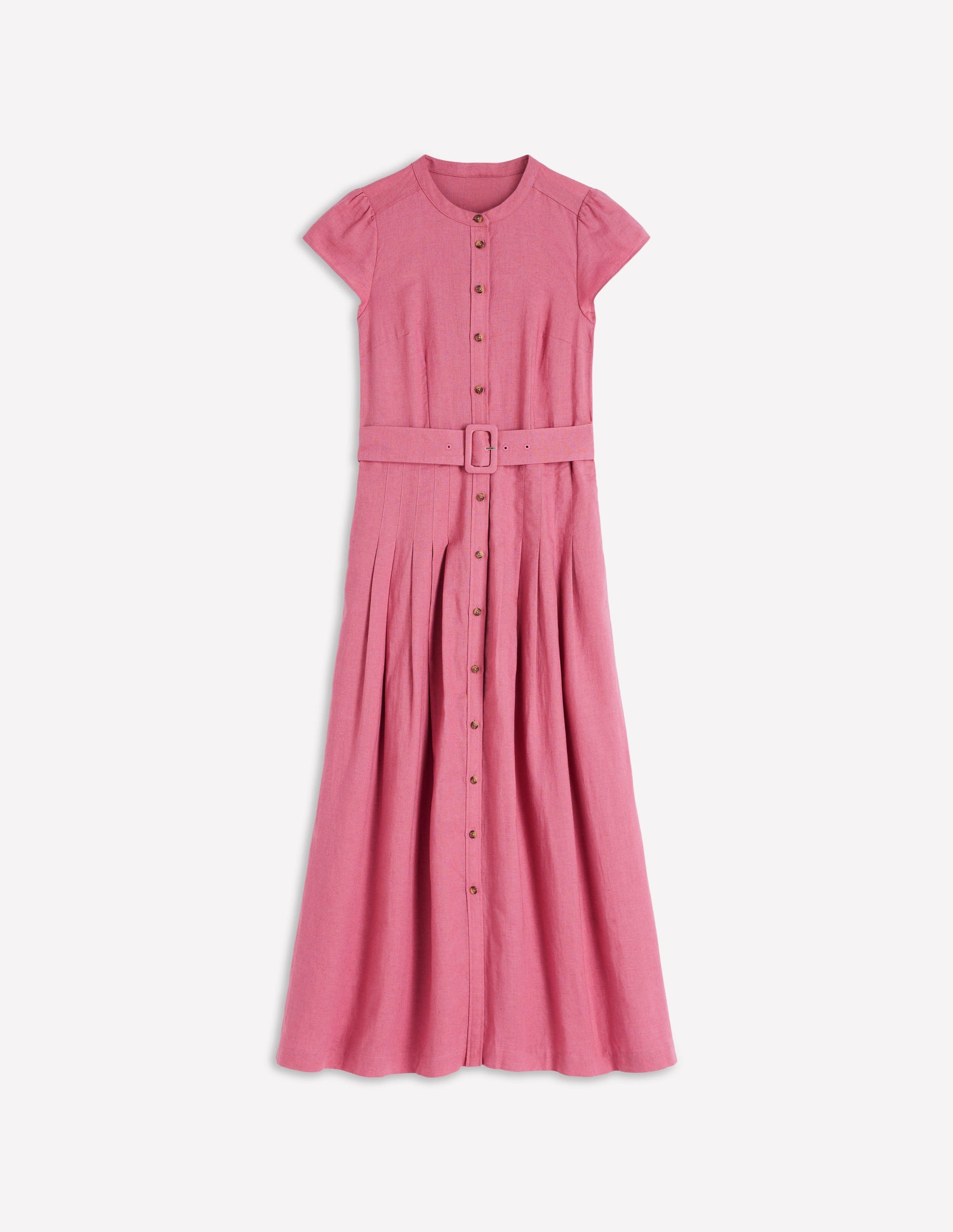Arabella Kleid aus Leinenmischgewebe-Rosa Heide-7