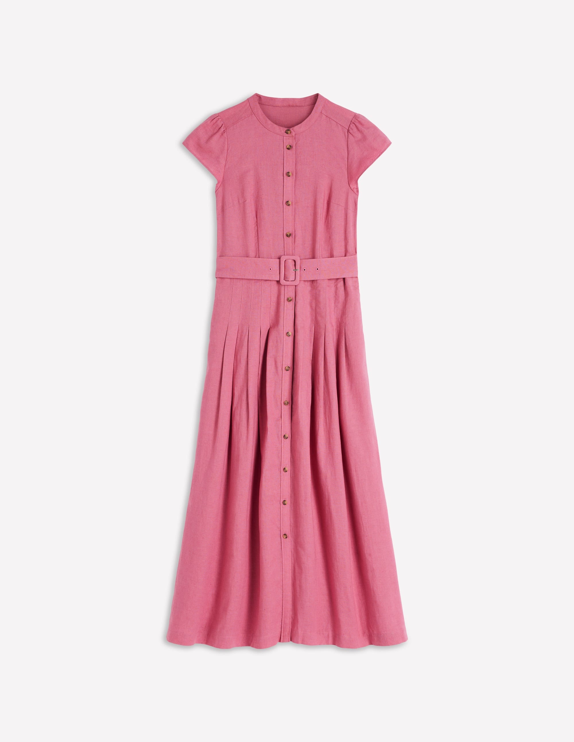 Arabella Kleid aus Leinenmischgewebe-Rosa Heide - Image 7