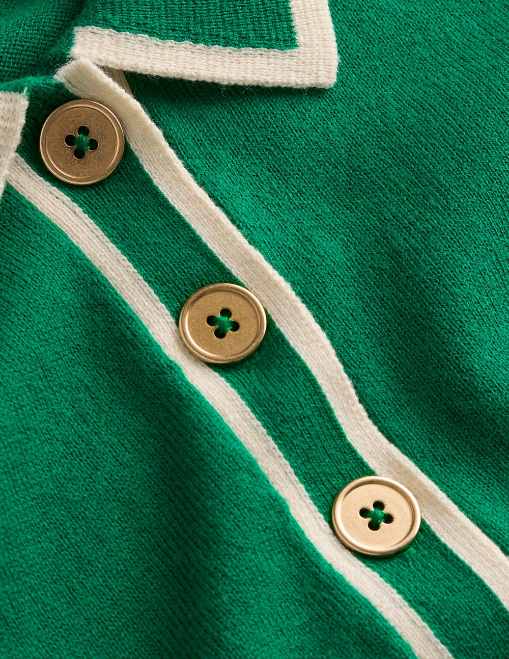 Strick-Midikleid mit Kragen-Frisches Grün - Image 6