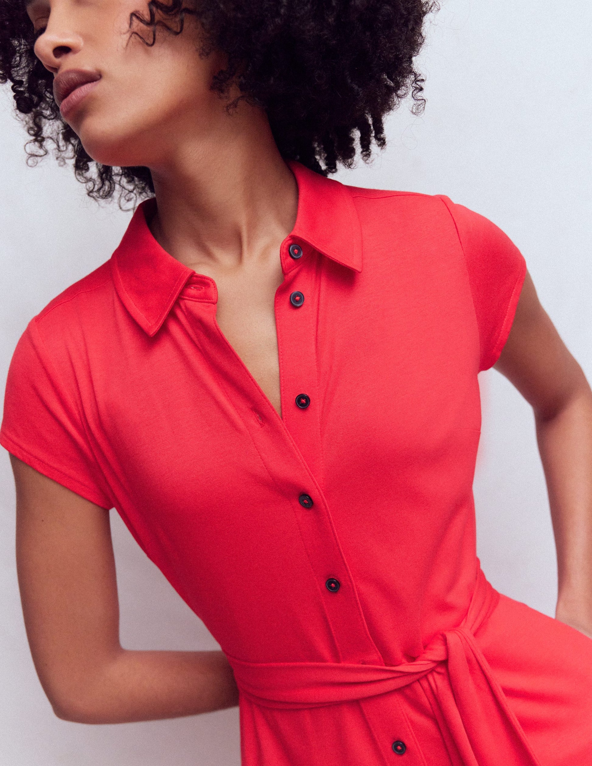 Robe Marcia en jersey-Rouge coquelicot-2