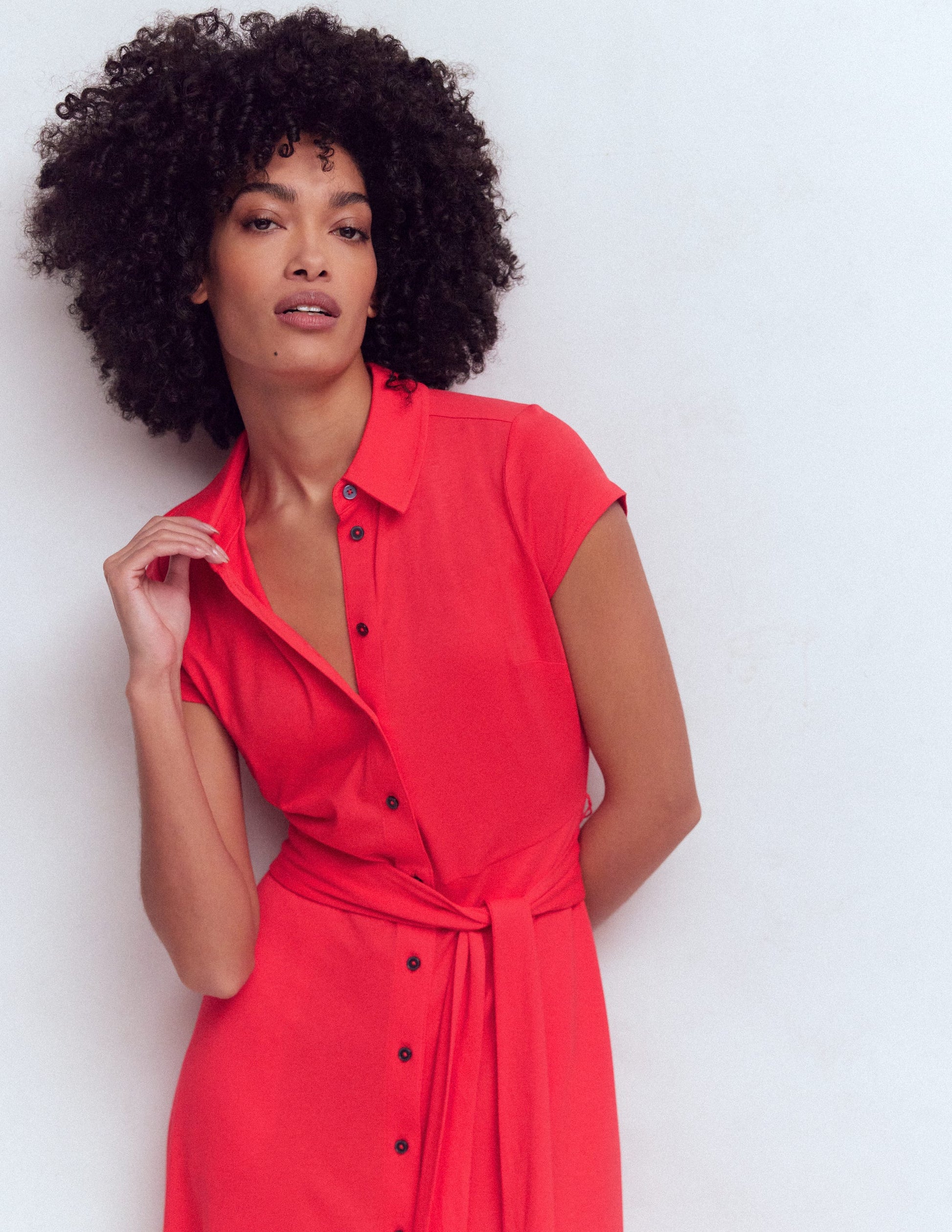 Robe Marcia en jersey-Rouge coquelicot-4