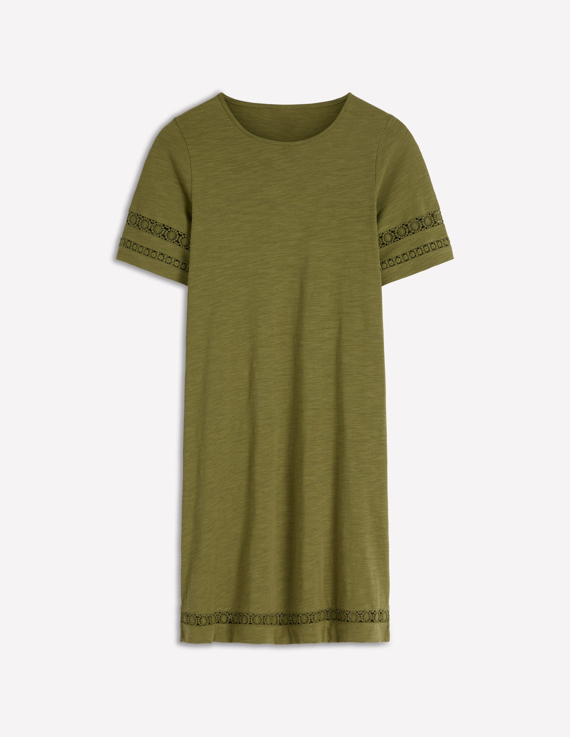 Hattie T-Shirt-Kleid aus Jersey-Olive-6