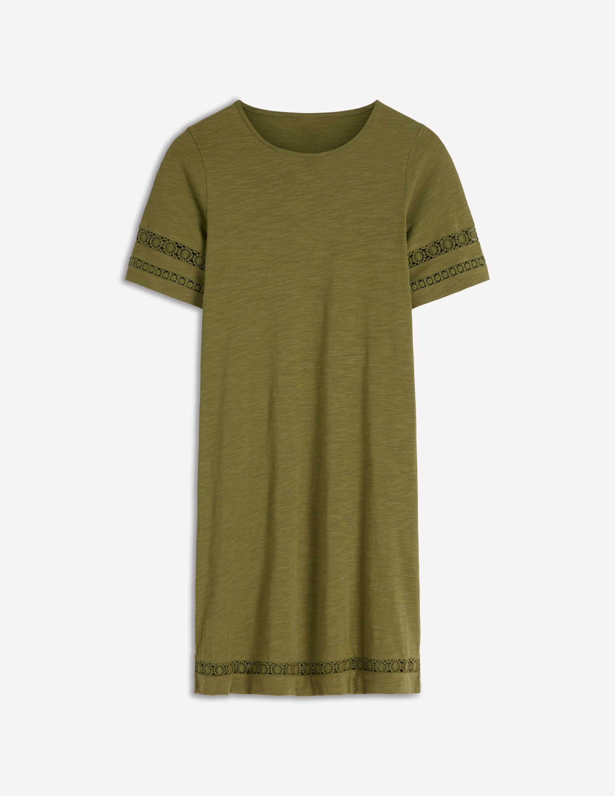 Hattie T-Shirt-Kleid aus Jersey-Olive - Image 6