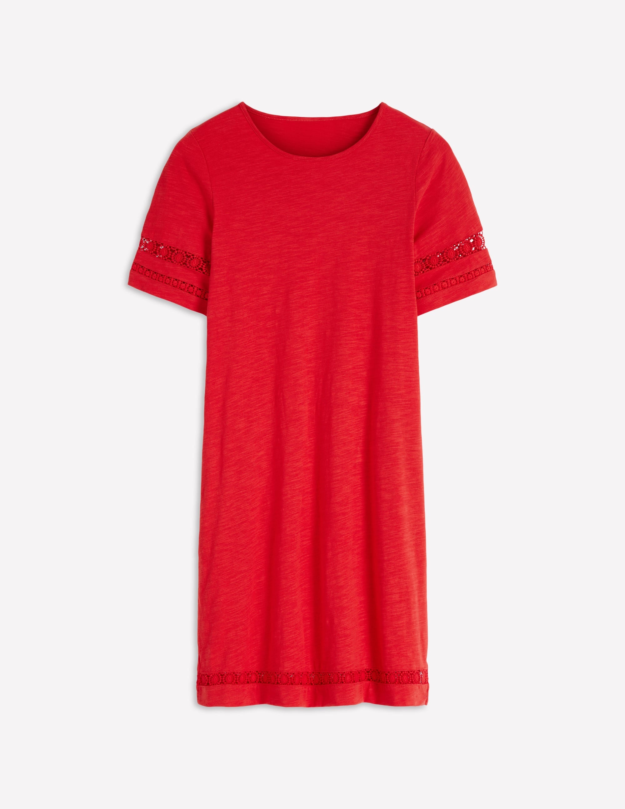 Hattie T-Shirt-Kleid aus Jersey-Korallenrot - Image 5
