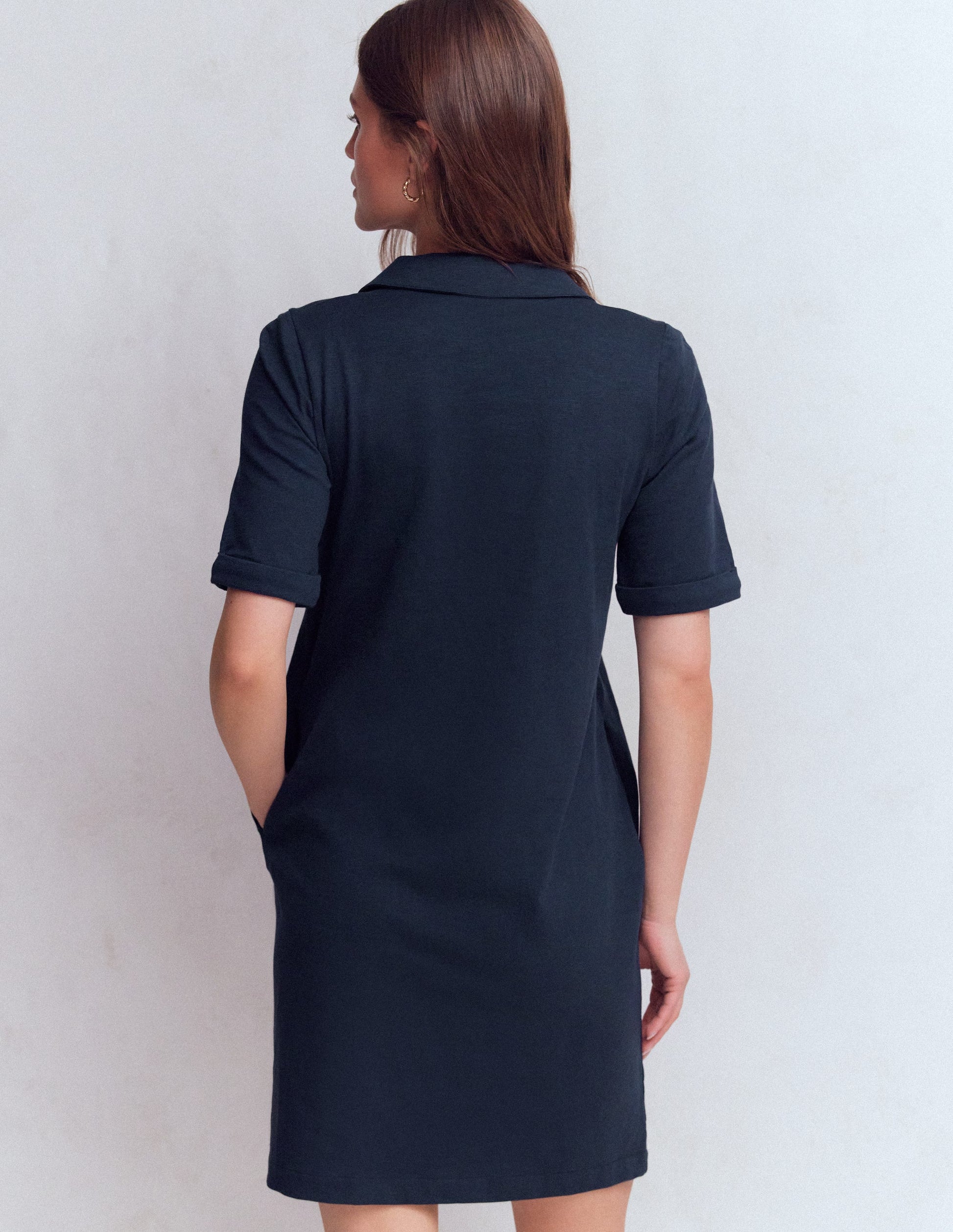 Tilda T-Shirt-Kleid aus Jersey-Marineblau-3