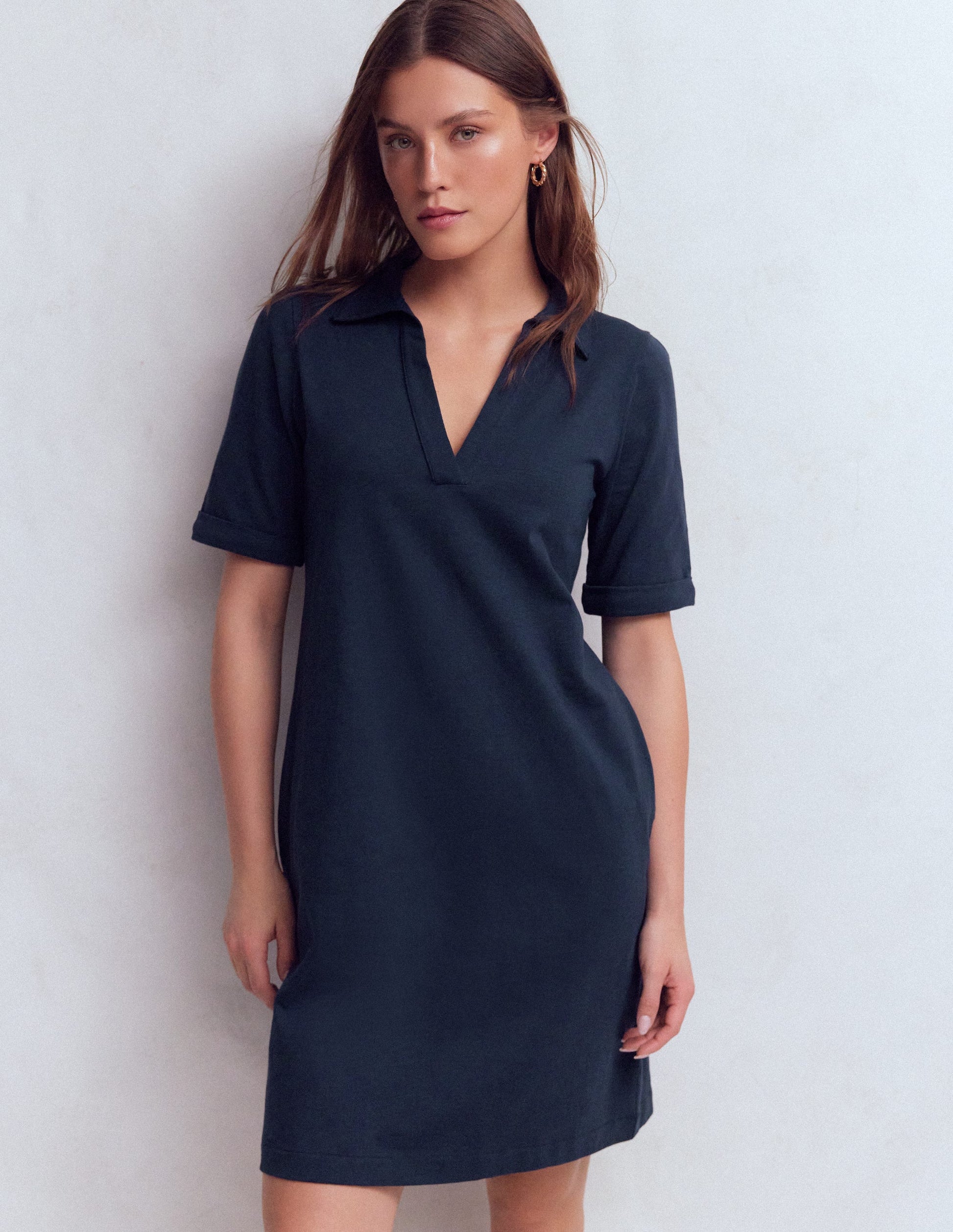 Tilda T-Shirt-Kleid aus Jersey-Marineblau-4
