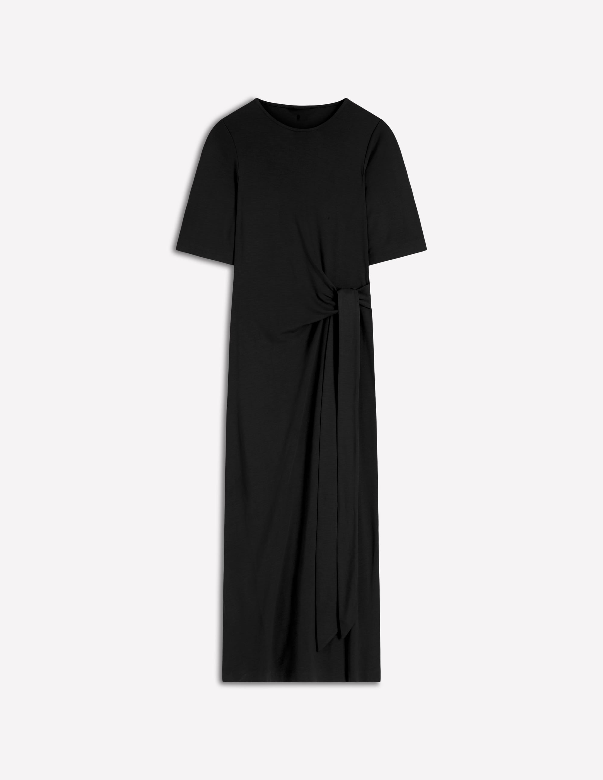 Zinnia Ponte-Midikleid zum Binden-Schwarz - Image 5