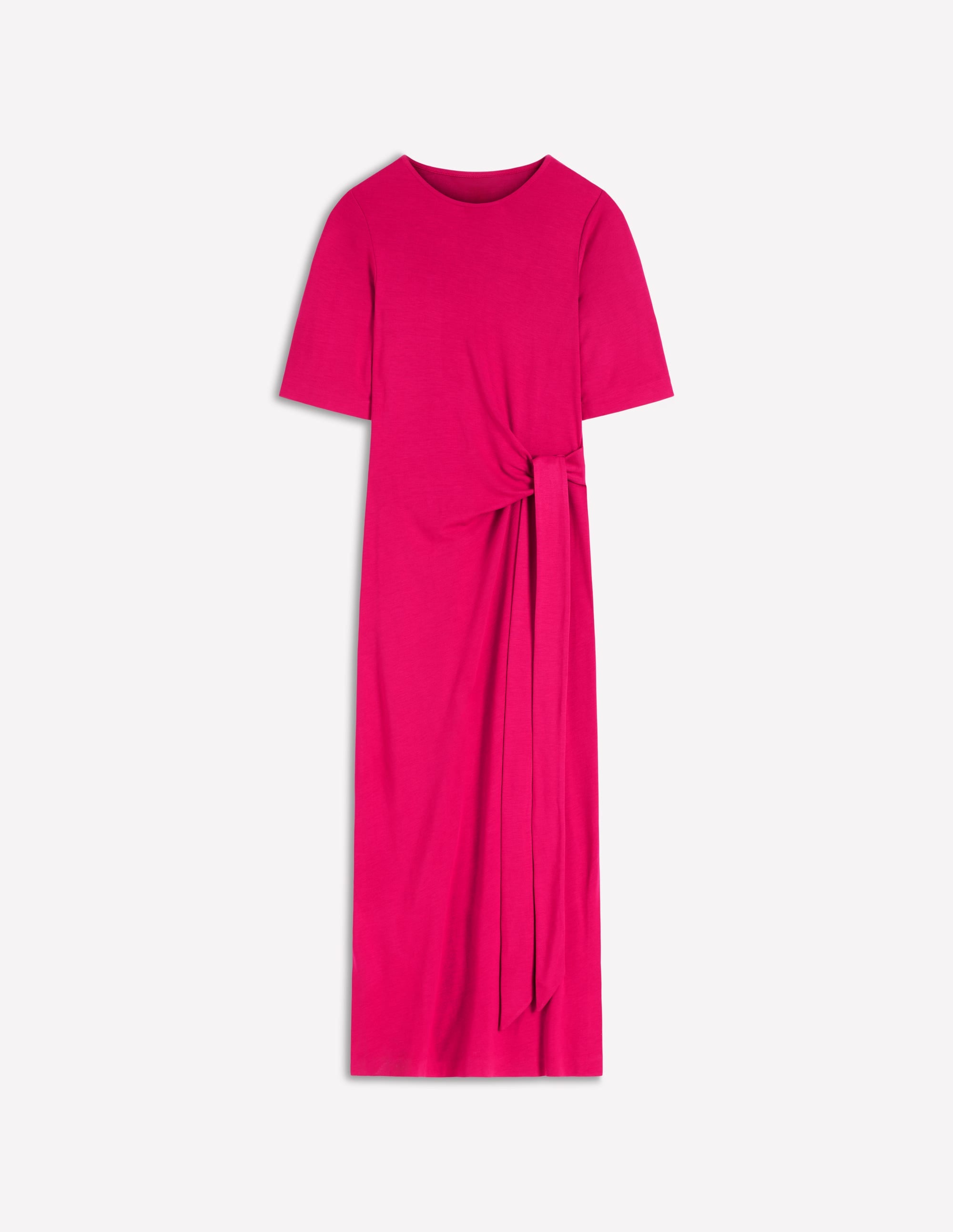 Zinnia Jersey-Midikleid mit Bindeband-Kräftiges Rosa - Image 6