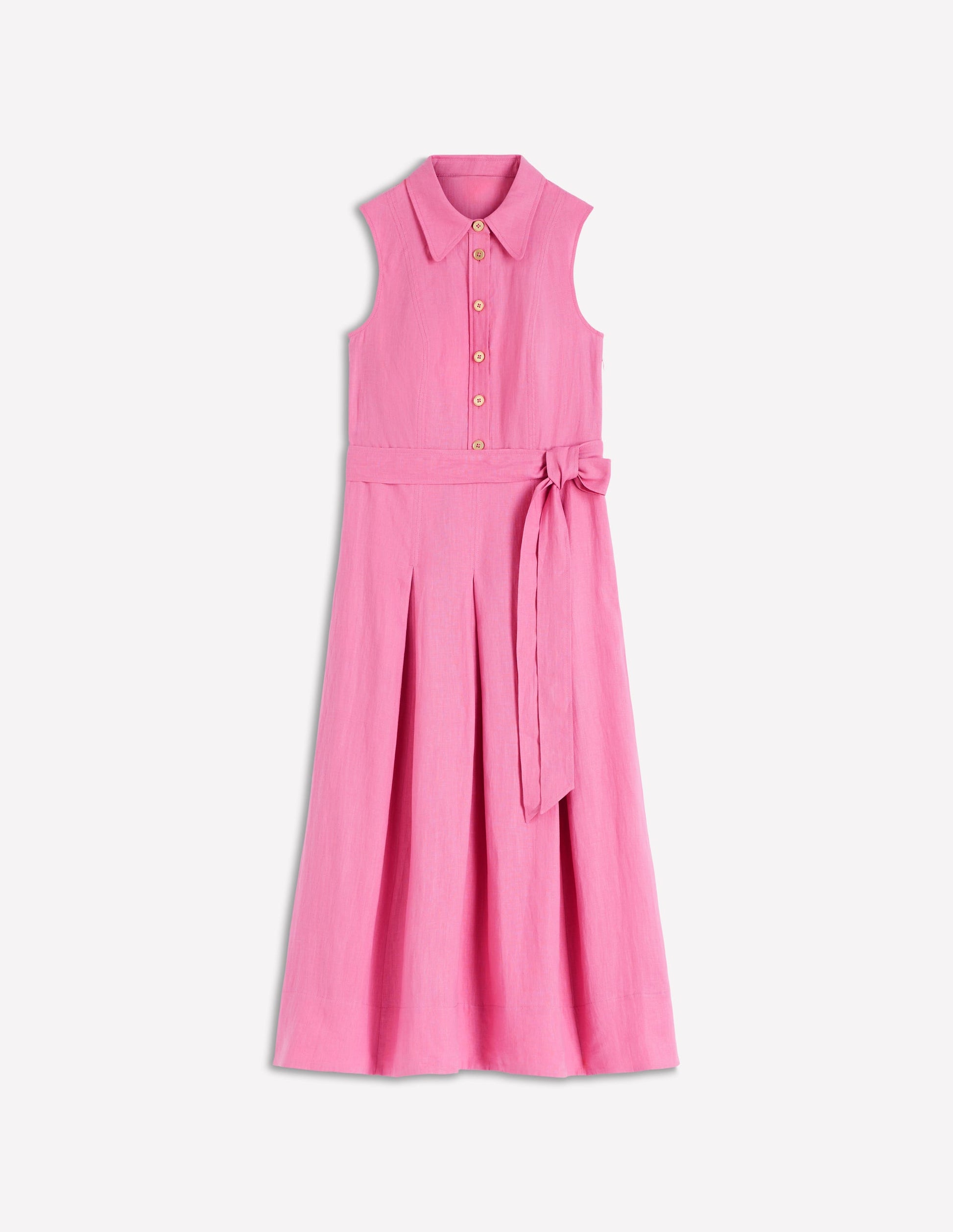 Belinda Hemdblusenkleid aus Leinen-Rosa Parfait-8