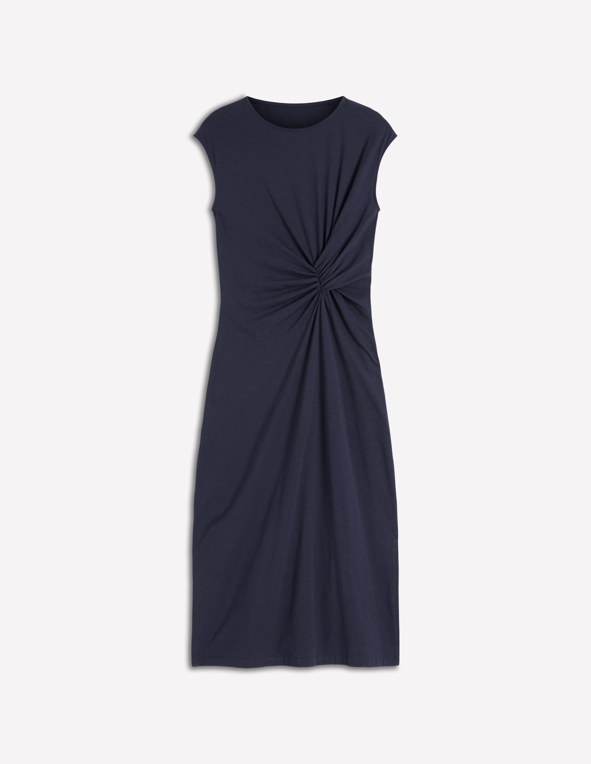 Delilah Midikleid mit Twistdetail-Marineblau-10