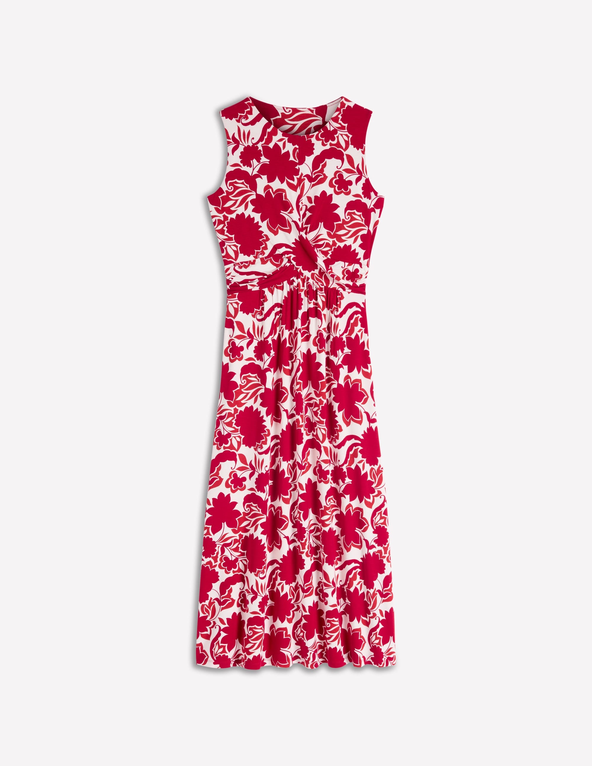 Zara Jerseykleid mit überkreuzter Taille-Merida-Rot, Schattenblüte - Image 11