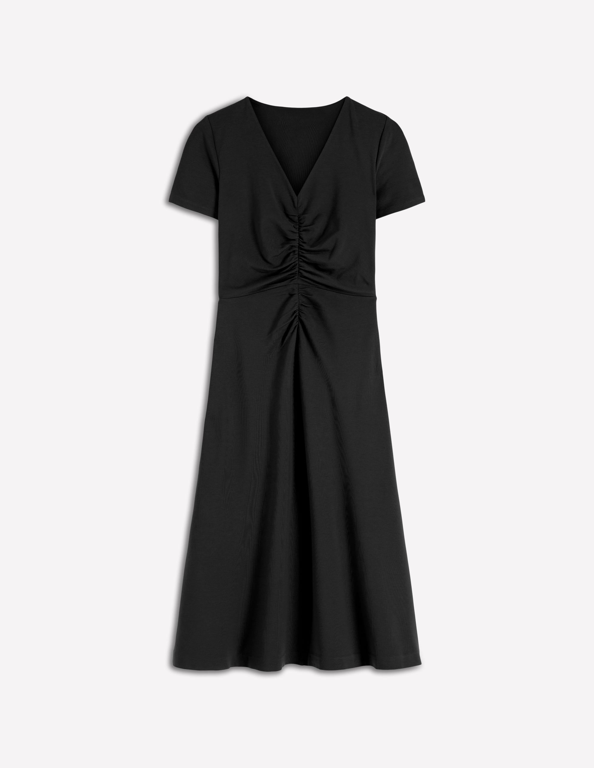 Una Ponte-Kleid mit Raffung vorn-Schwarz - Image 5