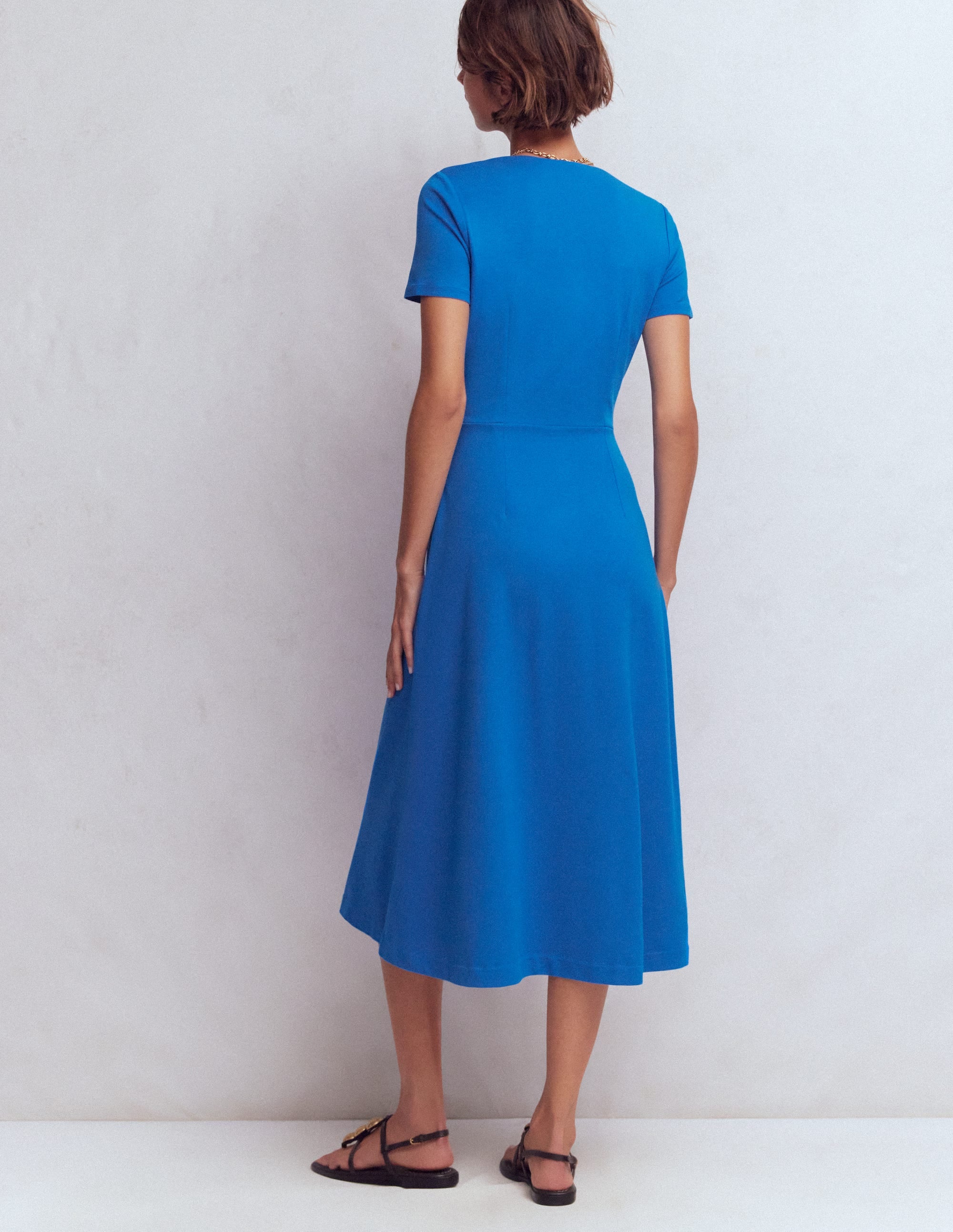 Una Ponte-Kleid mit Raffung vorn-Blau - Image 3