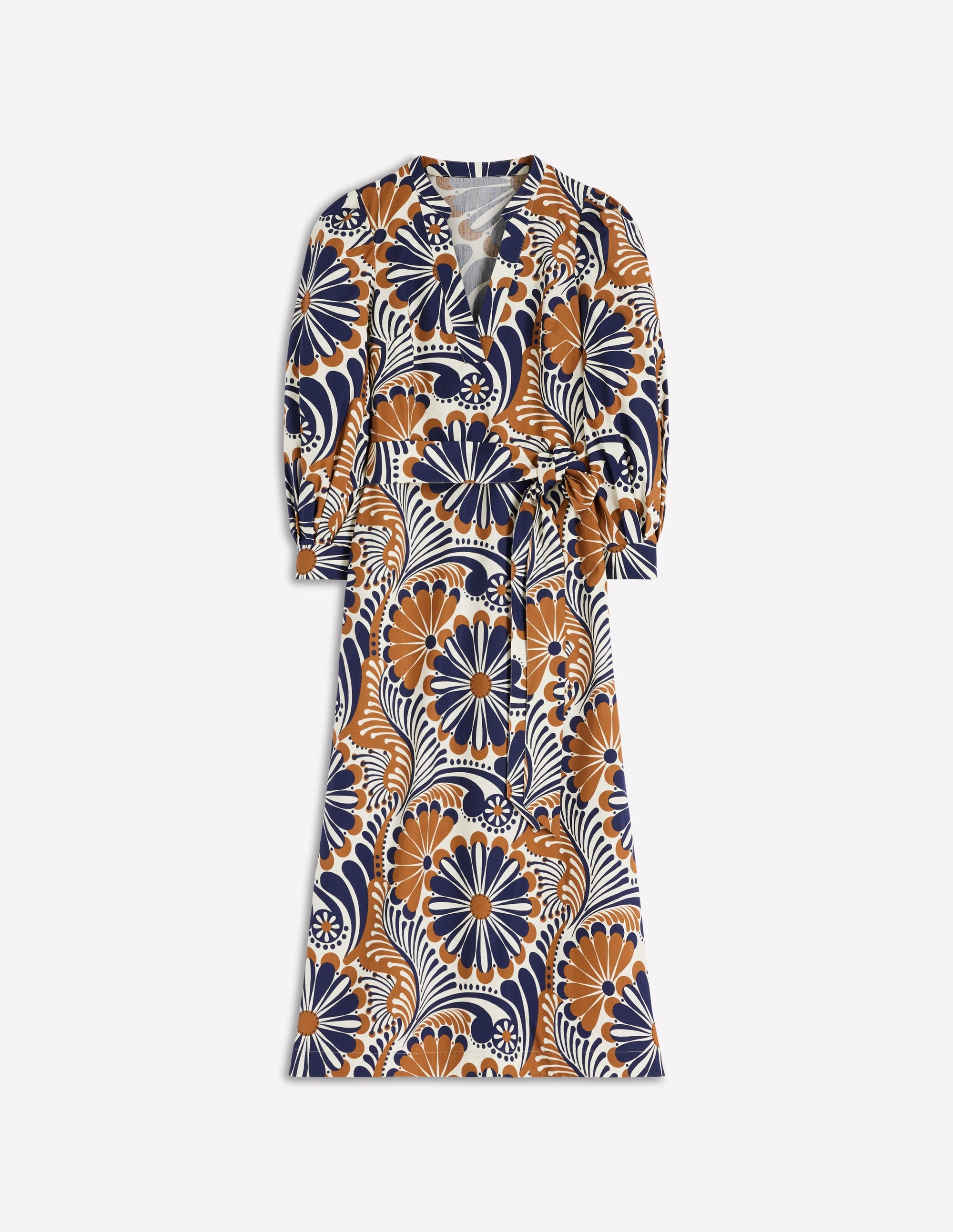 Octavia Baumwollkleid-Marineblau Euphorische Gärten - Image 6