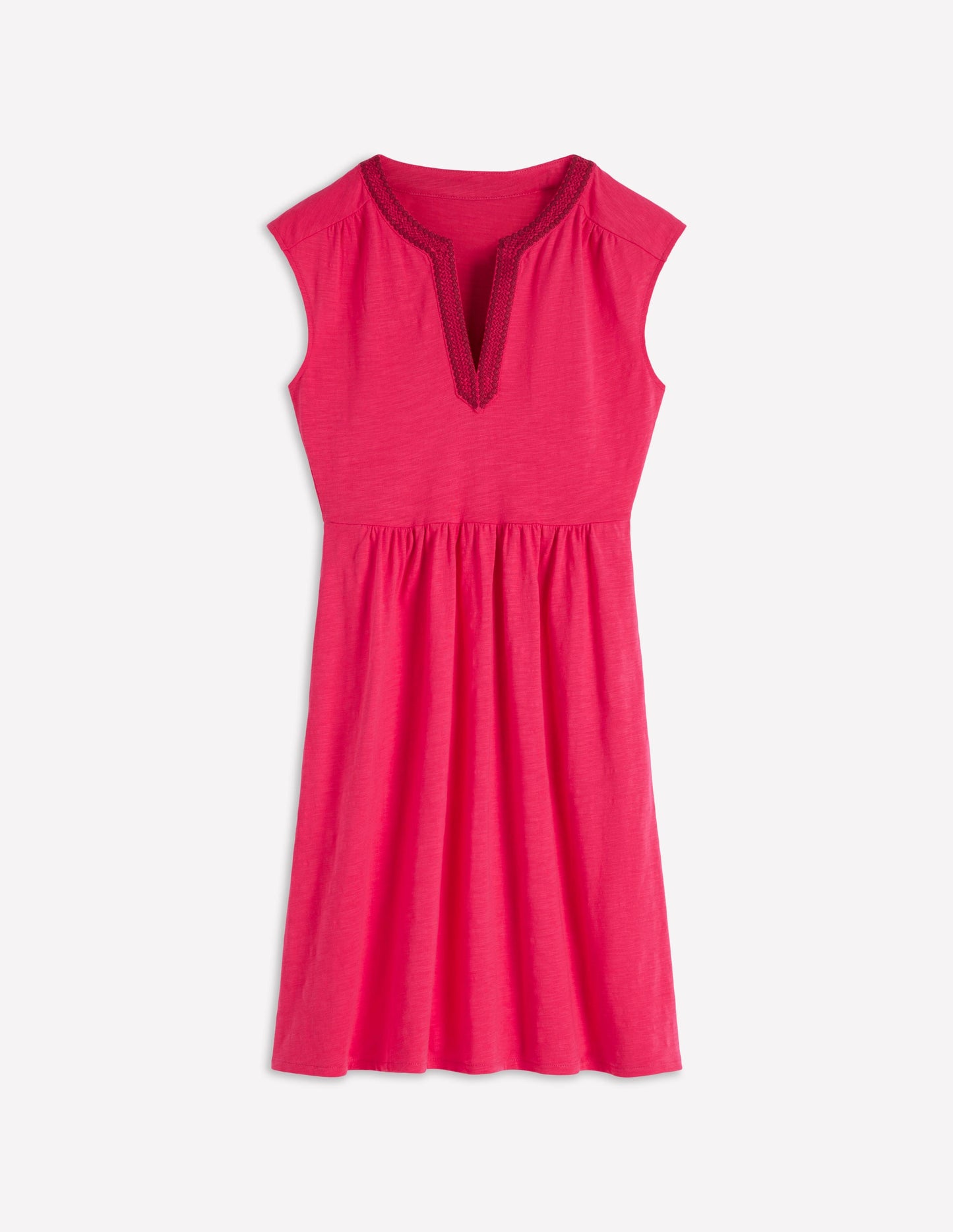 Robe courte May en jersey-Rose somptueux