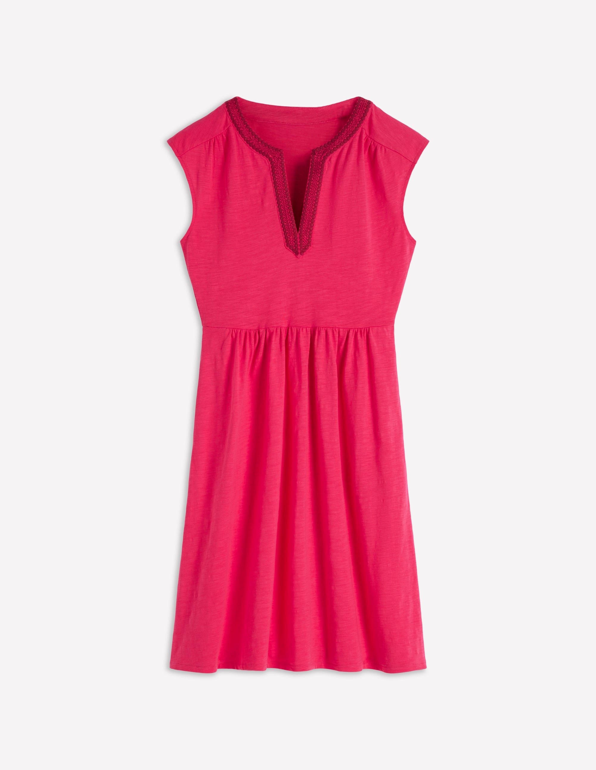 May Kurzes, besticktes Kleid-Opulentes Rosa - Image 5