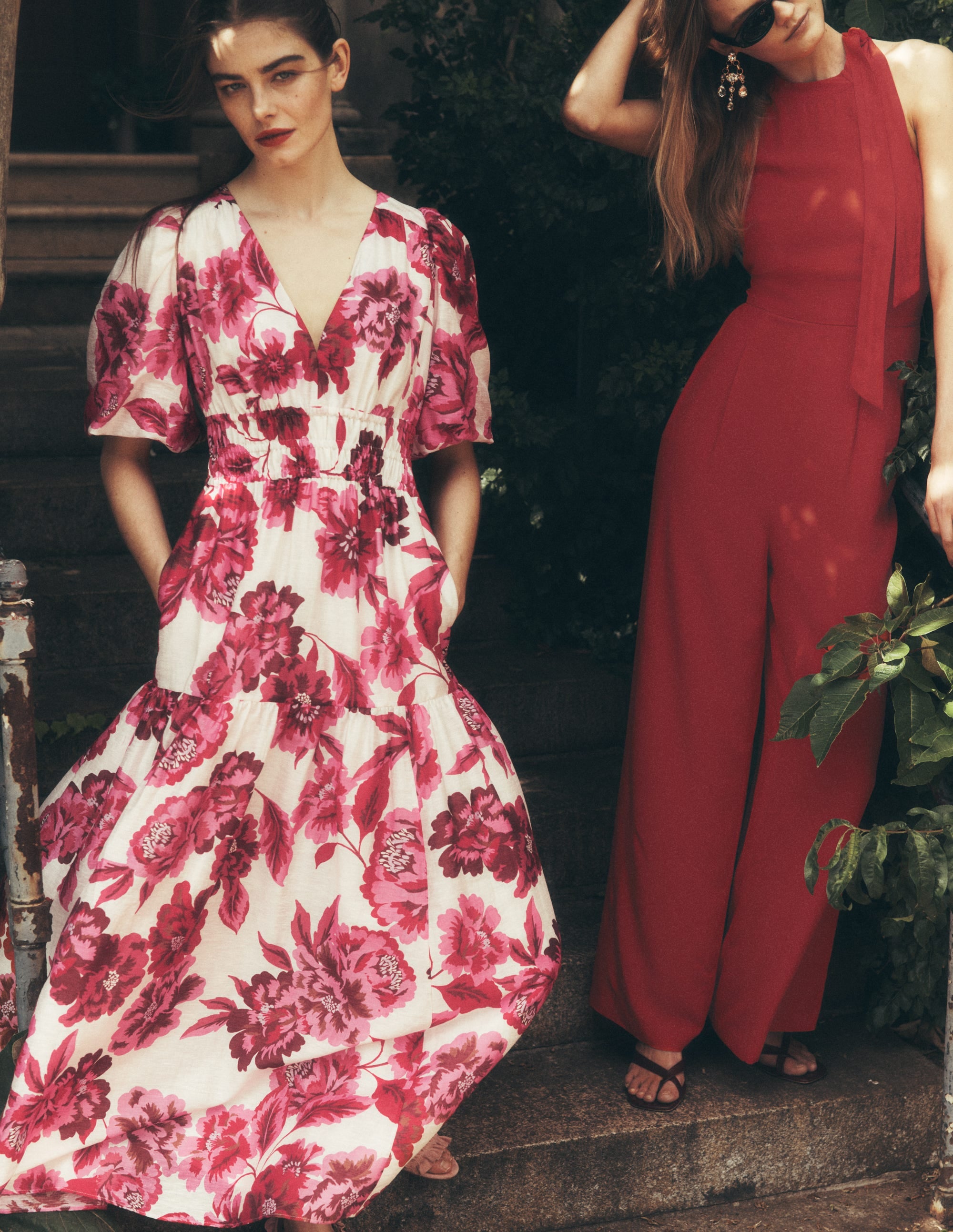 Robe de cérémonie Irene-Motif Opulent Blossom rose - Image 6