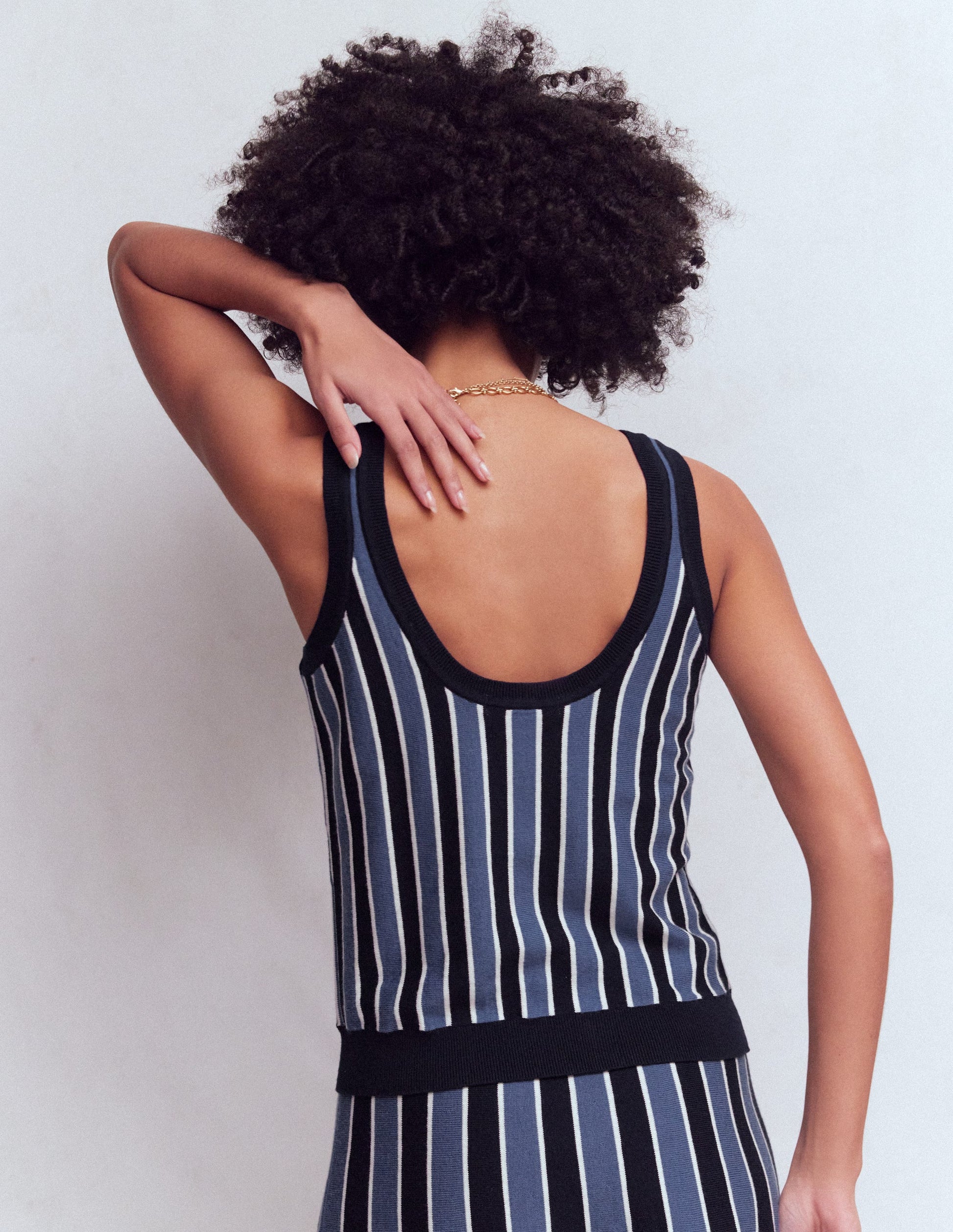 Liz Stricktop-Klassisches Marineblau, Gestreift-3