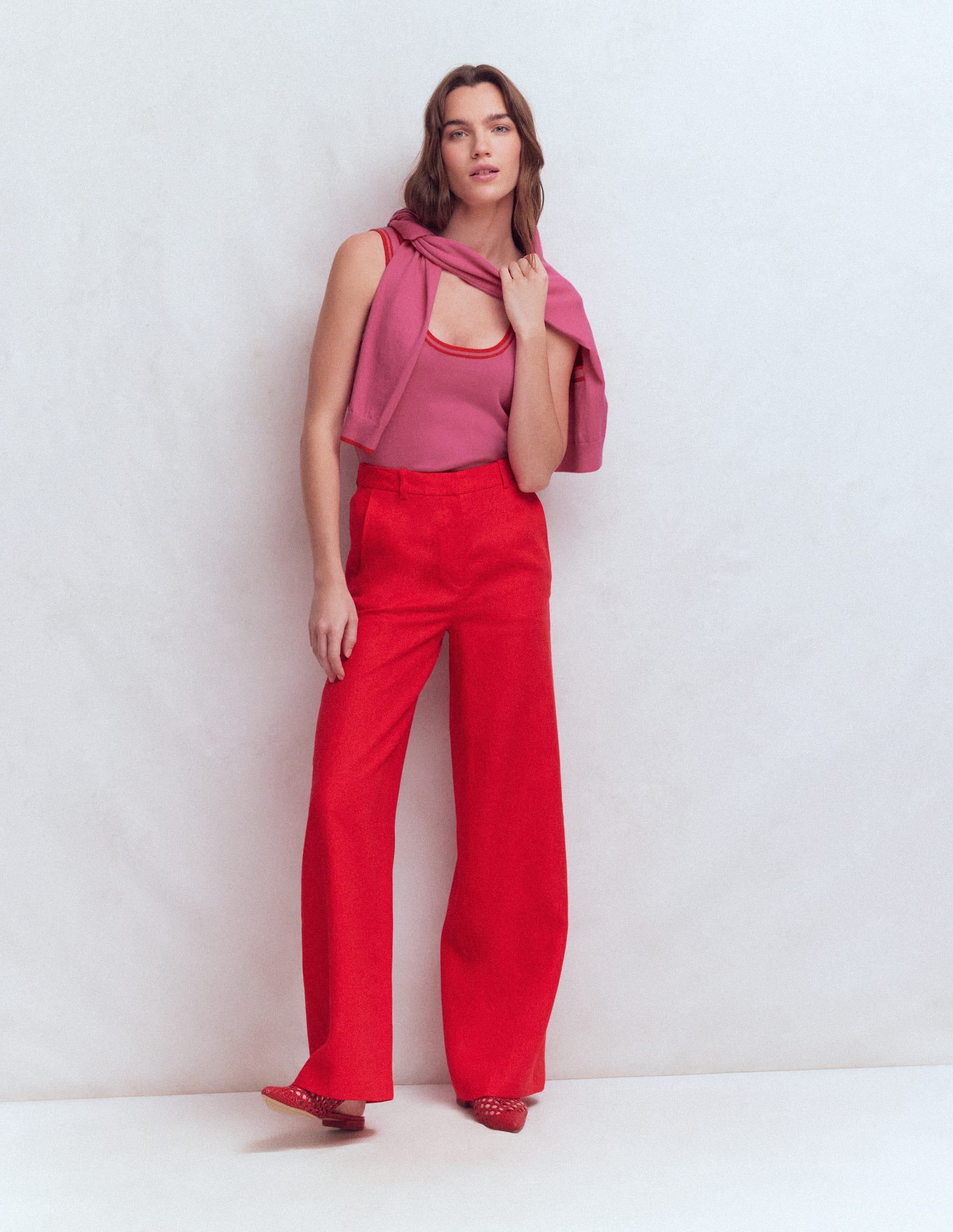 Débardeur Liz en maille-ROSE - Image 4