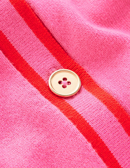 Liz Strickjacke mit Kragen-Kräftiges Rosa-6