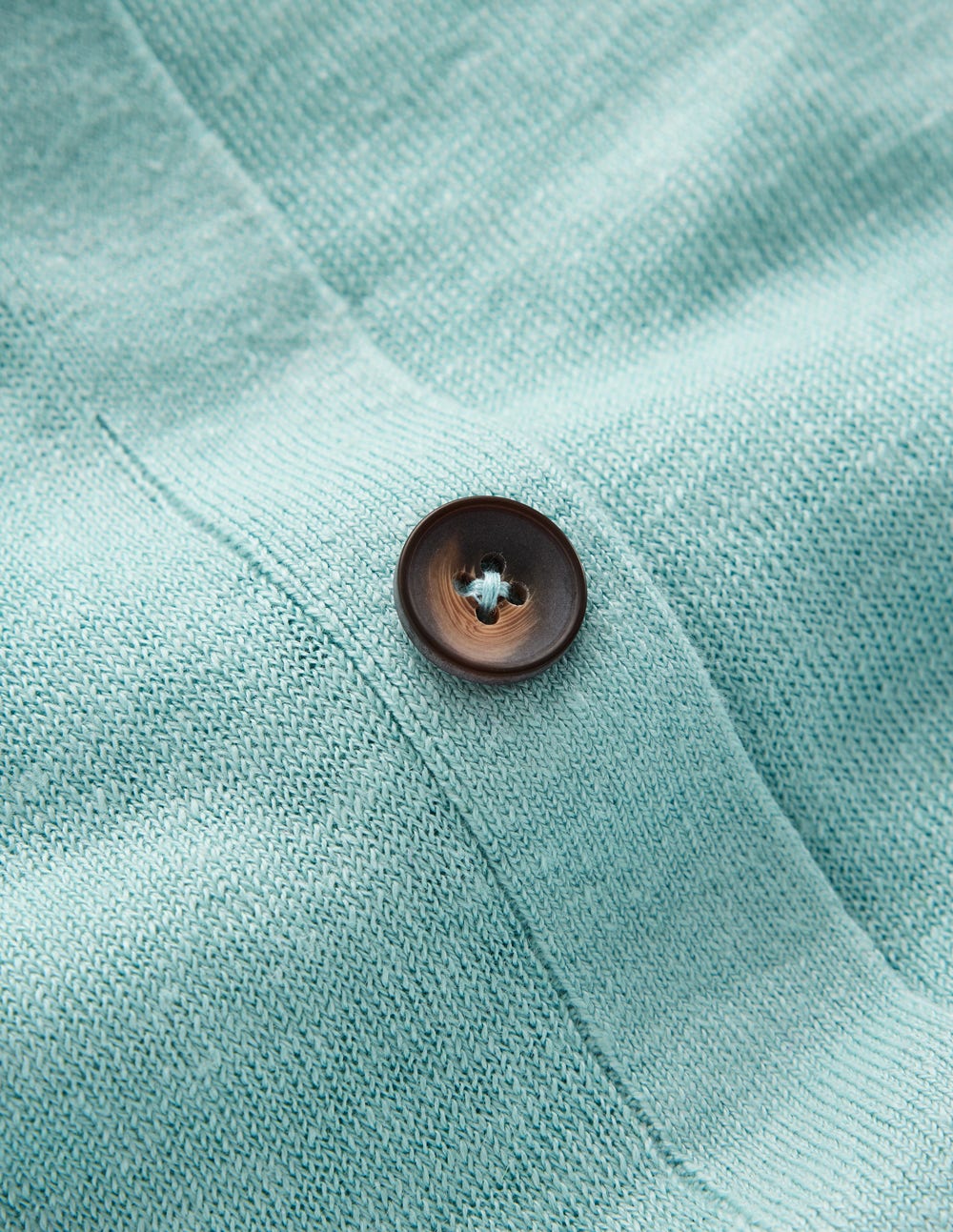T-shirt boutonné Agnes en lin-Bleu brume marine-9