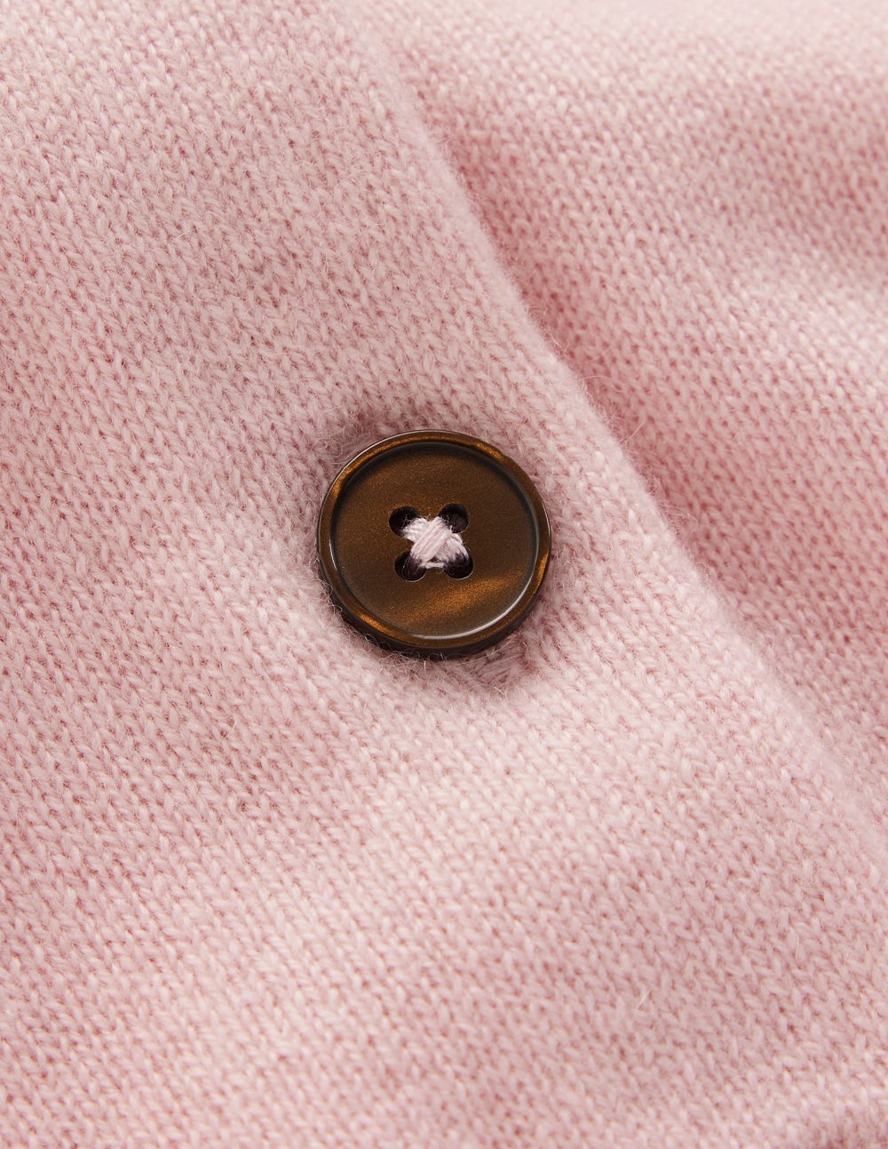 Verkürzte Kaschmir-Strickjacke-Blassrosa - Image 6
