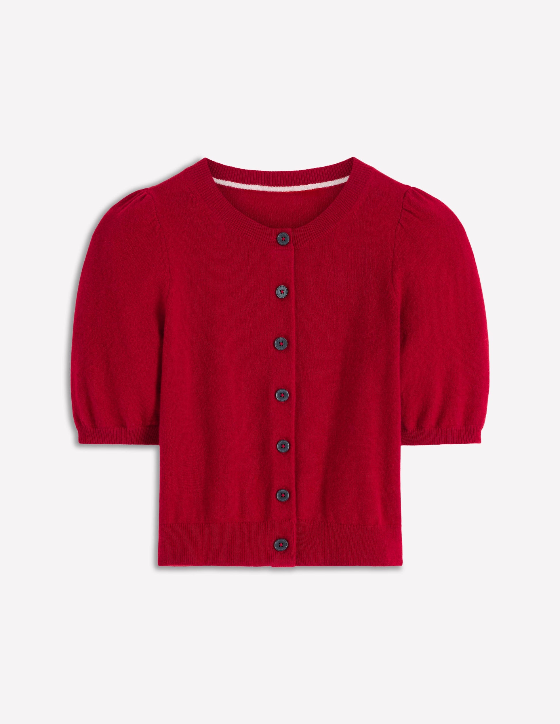 Joli cardigan court-Rouge cendre-5