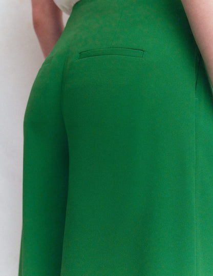 Regent Hose mit weitem Bein-Grünes Tamburin-6