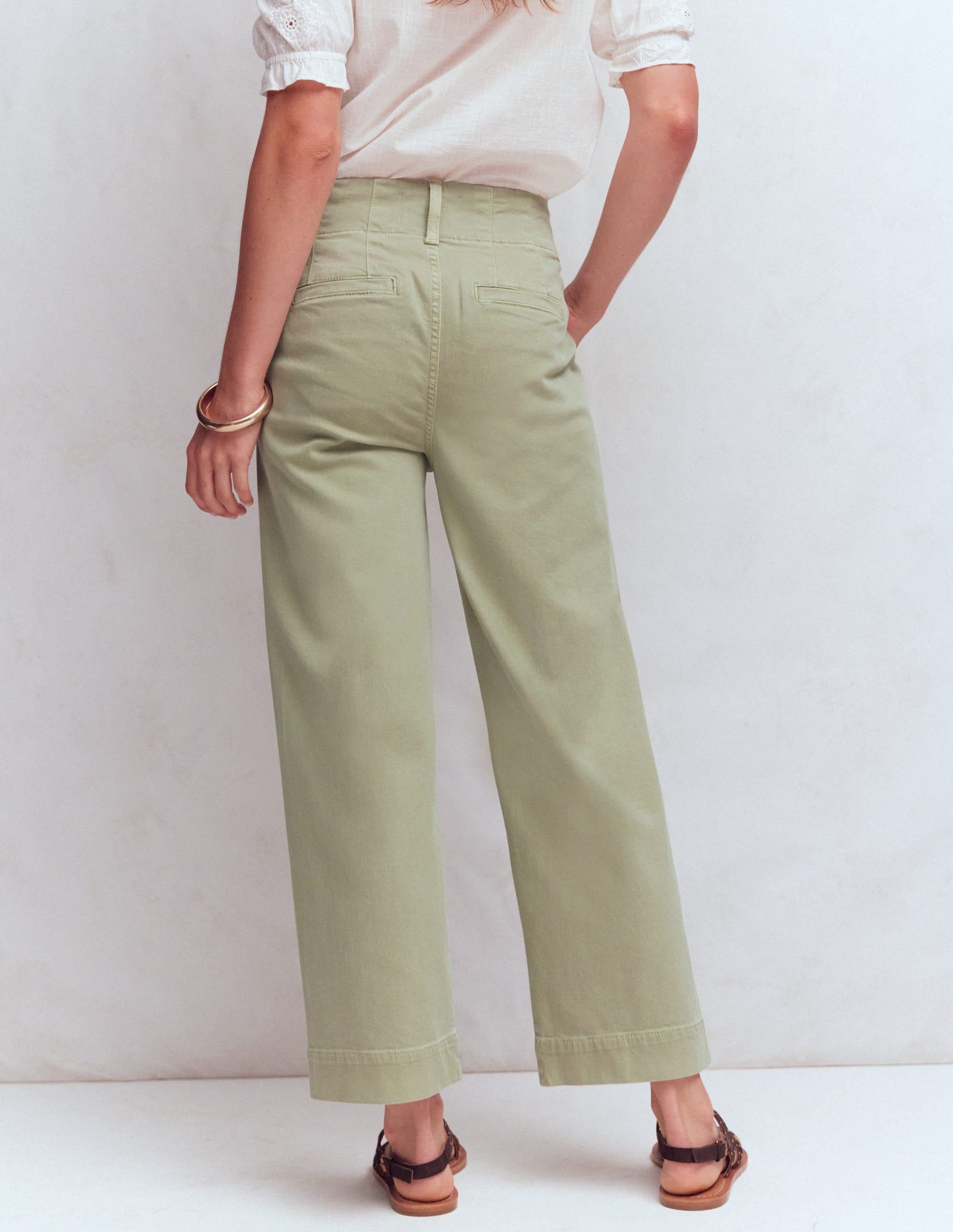 Primrose Verkürzte Jeans-Sanftes Grün - Image 3