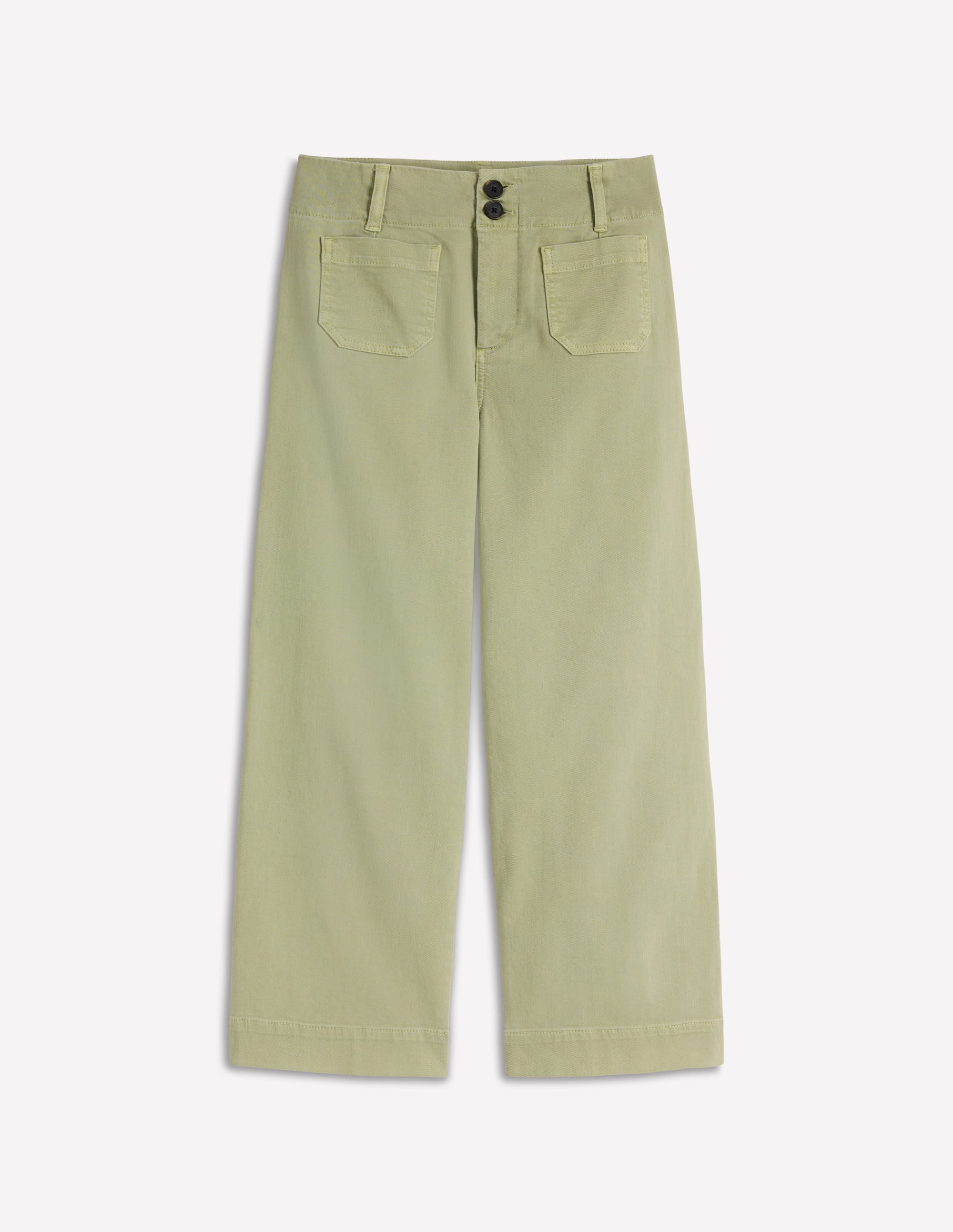 Primrose Verkürzte Jeans-Sanftes Grün - Image 6