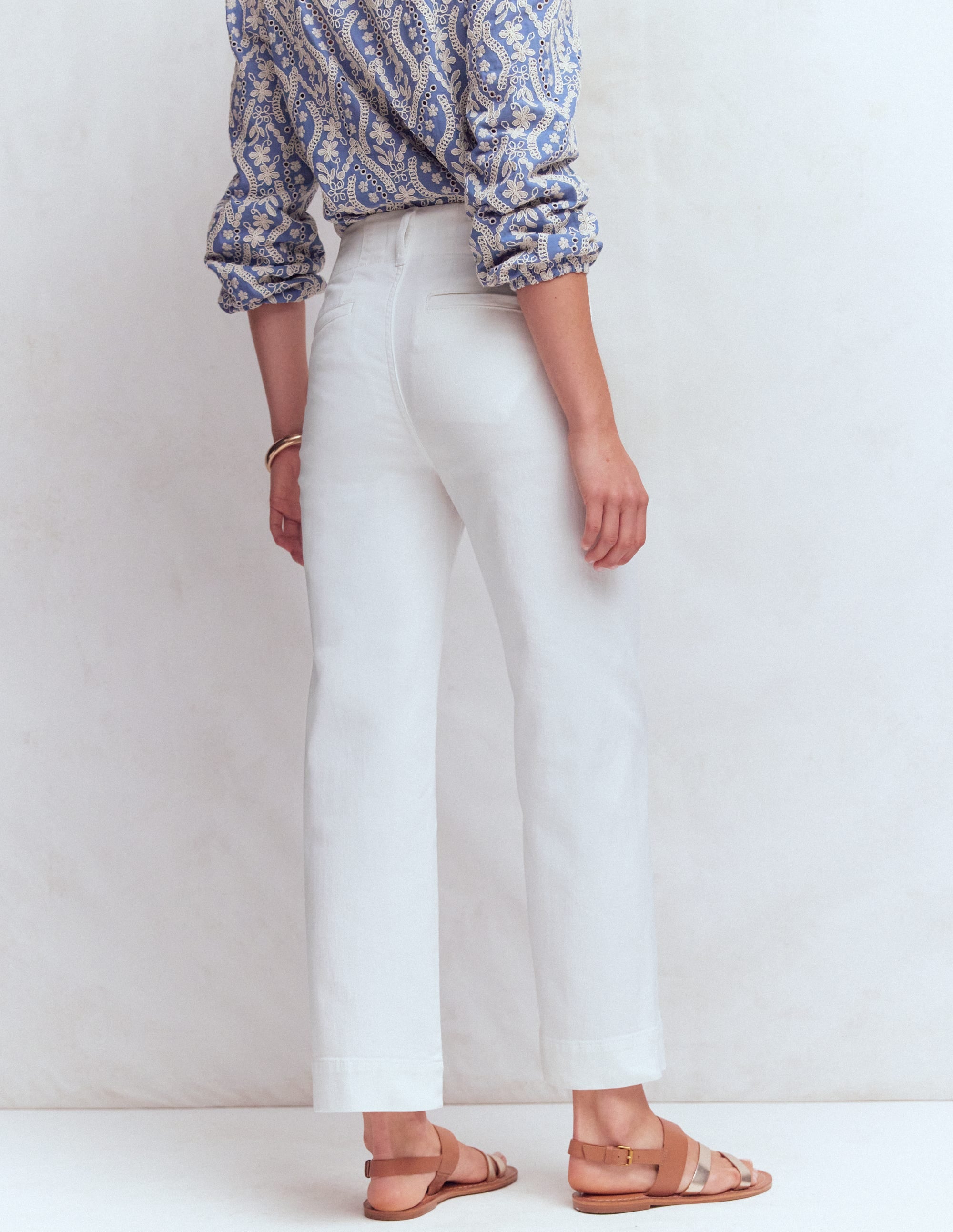 Primrose Verkürzte Jeans-Weiß - Image 3