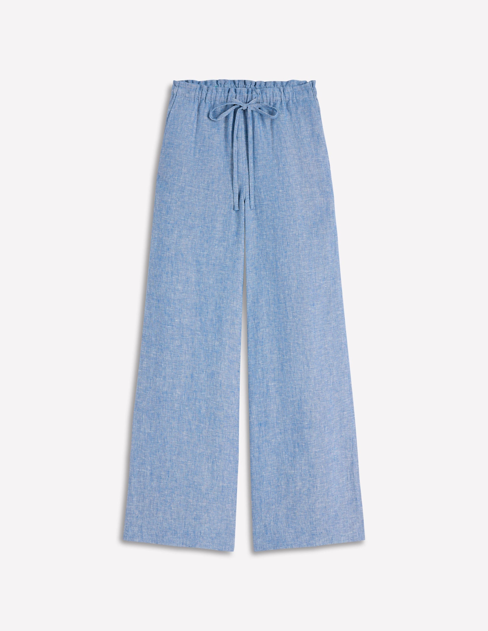 Islington Leinenhose-Blauer Faux Uni-6