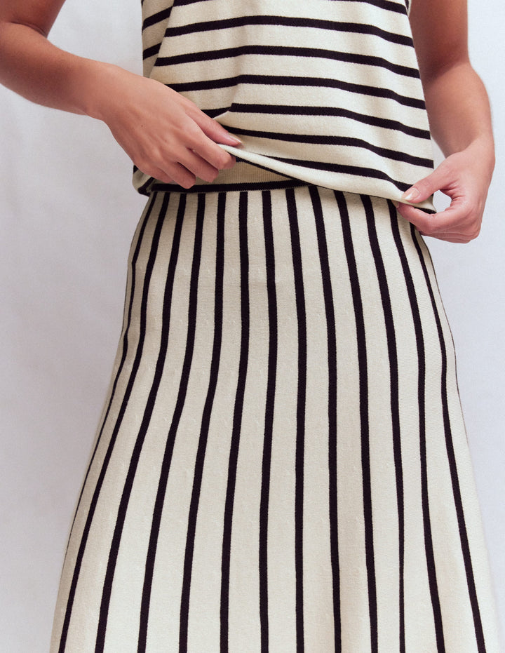 Jupe midi basique pour femmes en Noir - PEPICA Jupe midi basique pour femmes en Noir - PEPICA