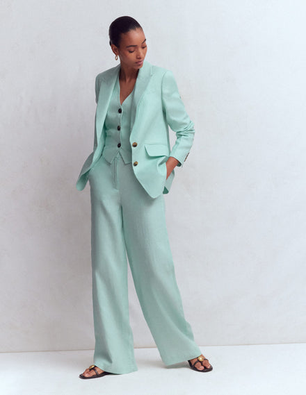Belgravia Leinenhose-Minze