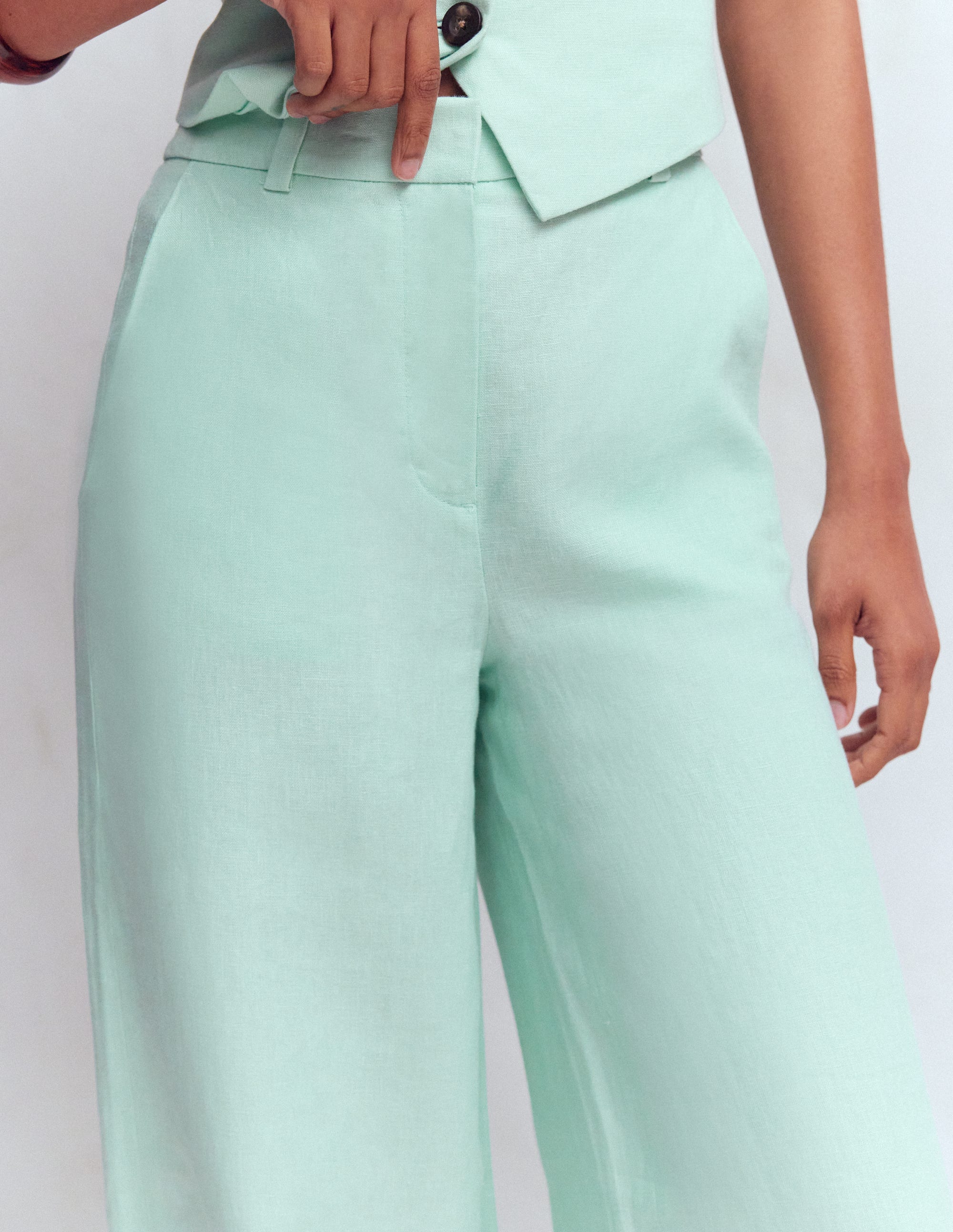 Belgravia Leinenhose-Minze - Image 2