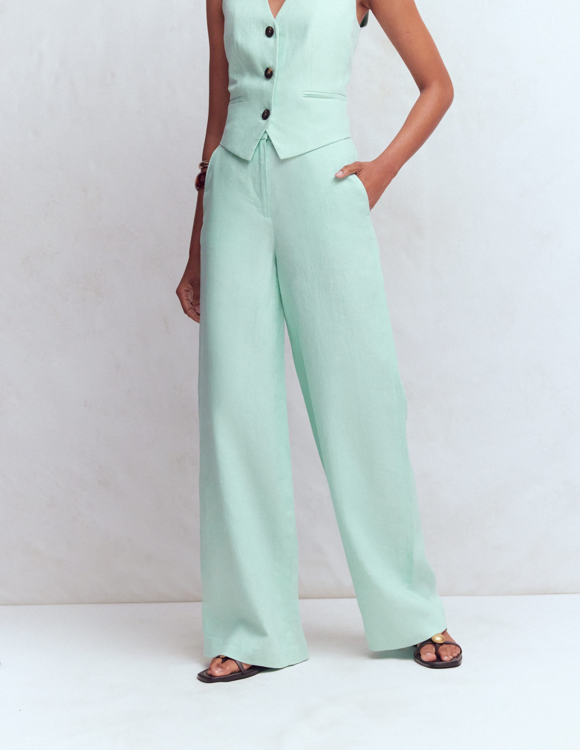 Belgravia Leinenhose-Minze - Image 4