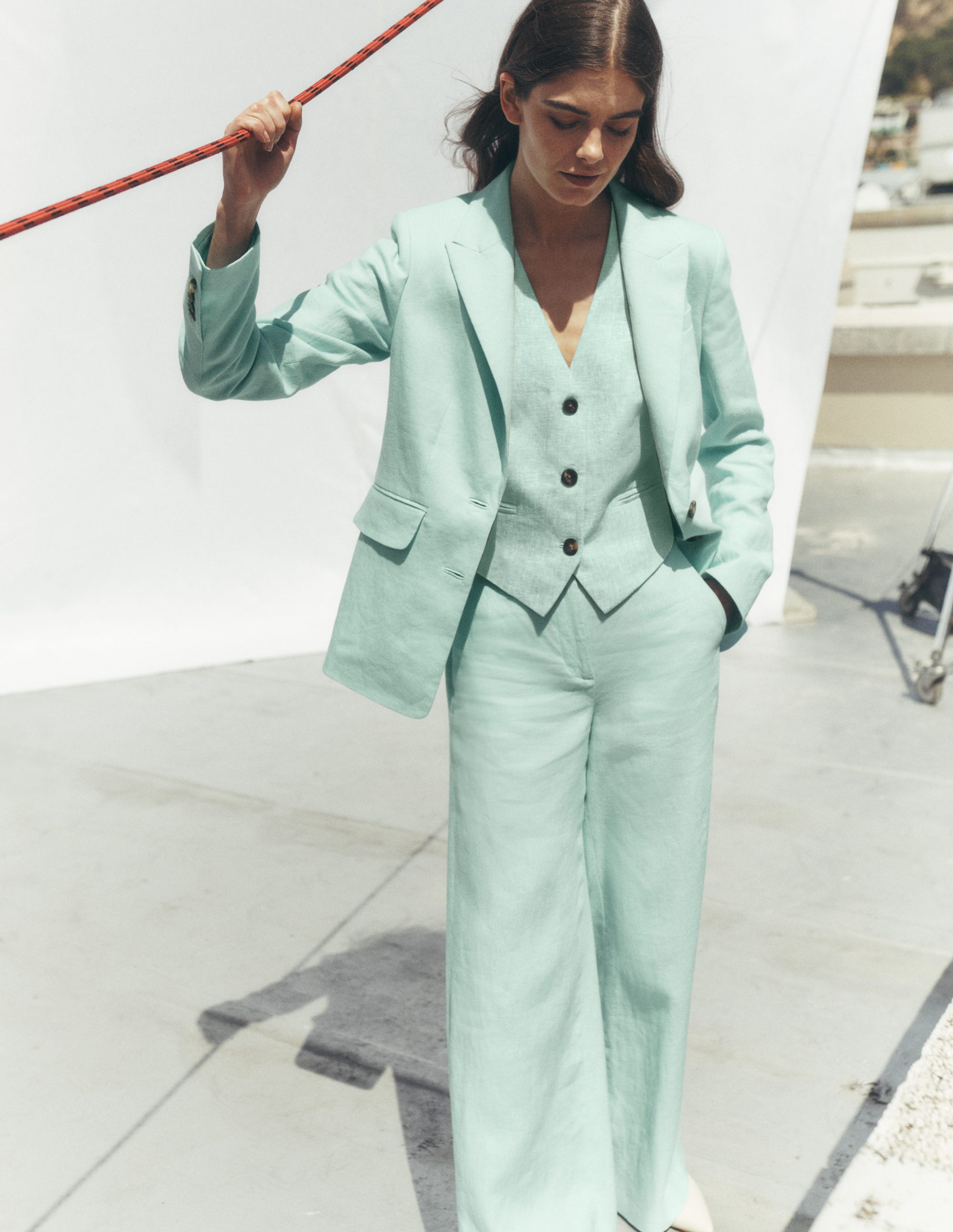 Belgravia Leinenhose-Minze - Image 6